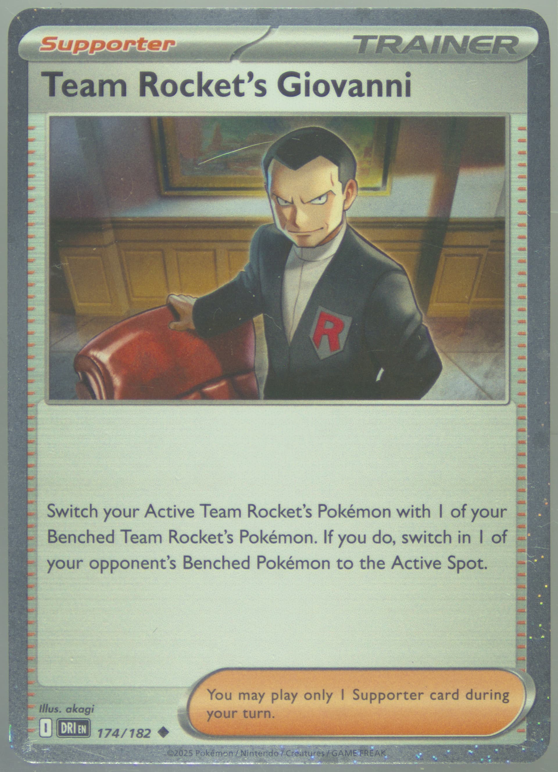 Team Rocket's Giovanni (174) 2025 Pokemon Dri EN-Destined Rivals
