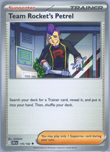 Team Rocket's Petrel (176) 2025 Pokemon Dri EN-Destined Rivals