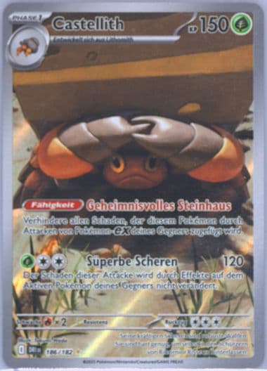 Crustle Illustration Rare (186) 2025 Pokemon German Dri de-Destined Rivals