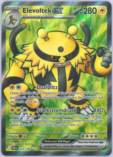 Electivire EX Ultra Rare (212) 2025 Pokemon German Dri de-Destined Rivals