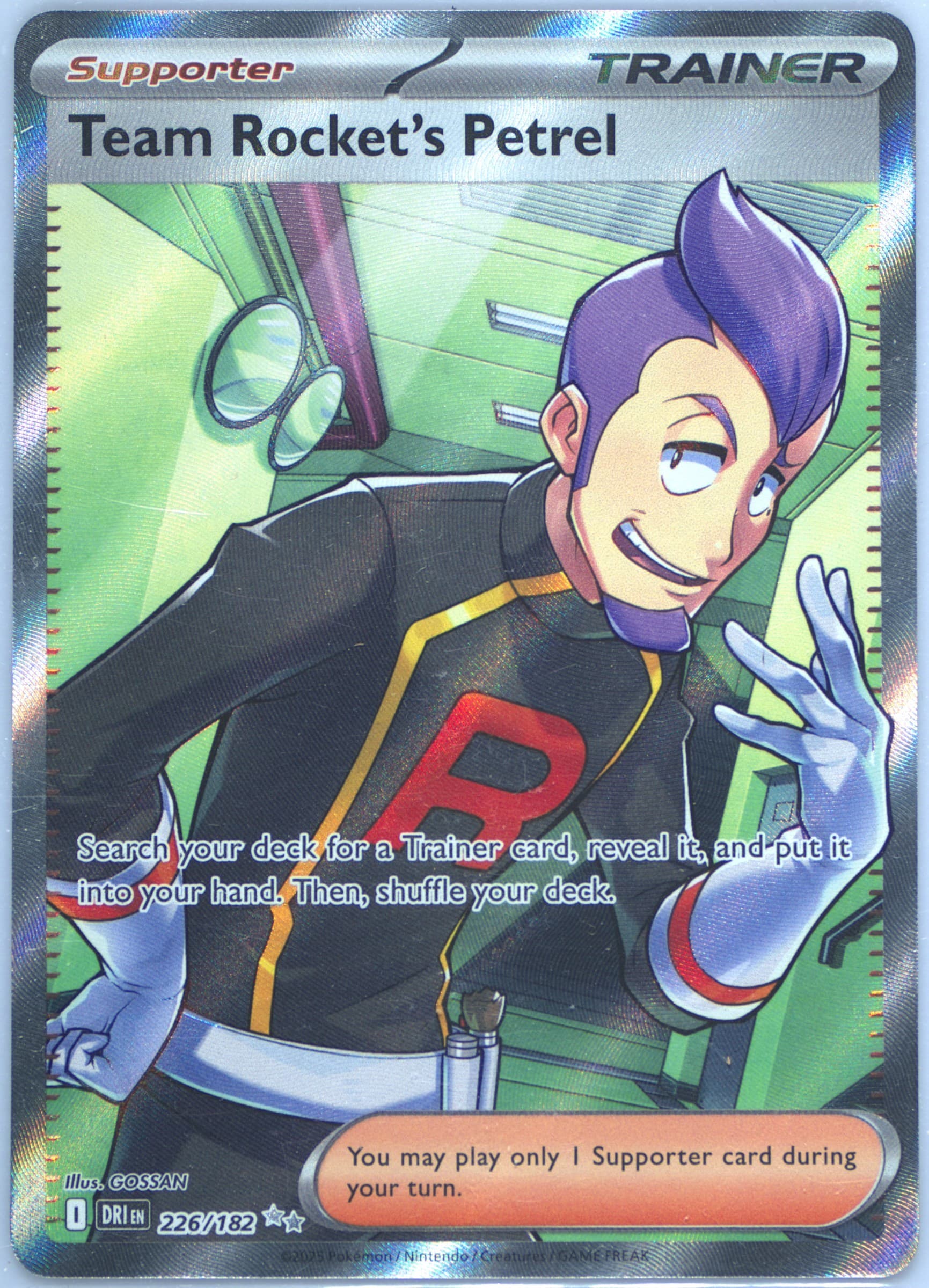 Team Rocket's Petrel Ultra Rare (226) 2025 Pokemon German Dri de-Destined Rivals