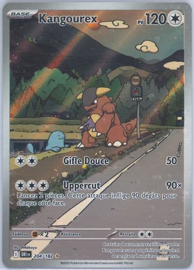 Kangaskhan Illustration Rare (204) 2025 Pokemon French Dri FR-Destined Rivals