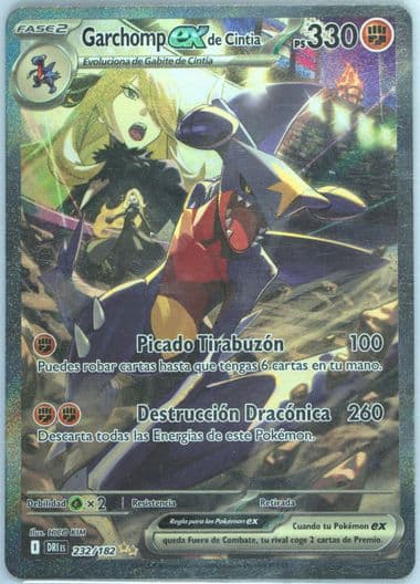 Cynthia's Garchomp EX Special Illustration Rare (232) 2025 Pokemon Spanish Dri ES-Destined Rivals