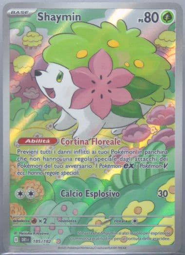 Shaymin Illustration Rare (185) 2025 Pokemon Italian Dri It-Destined Rivals