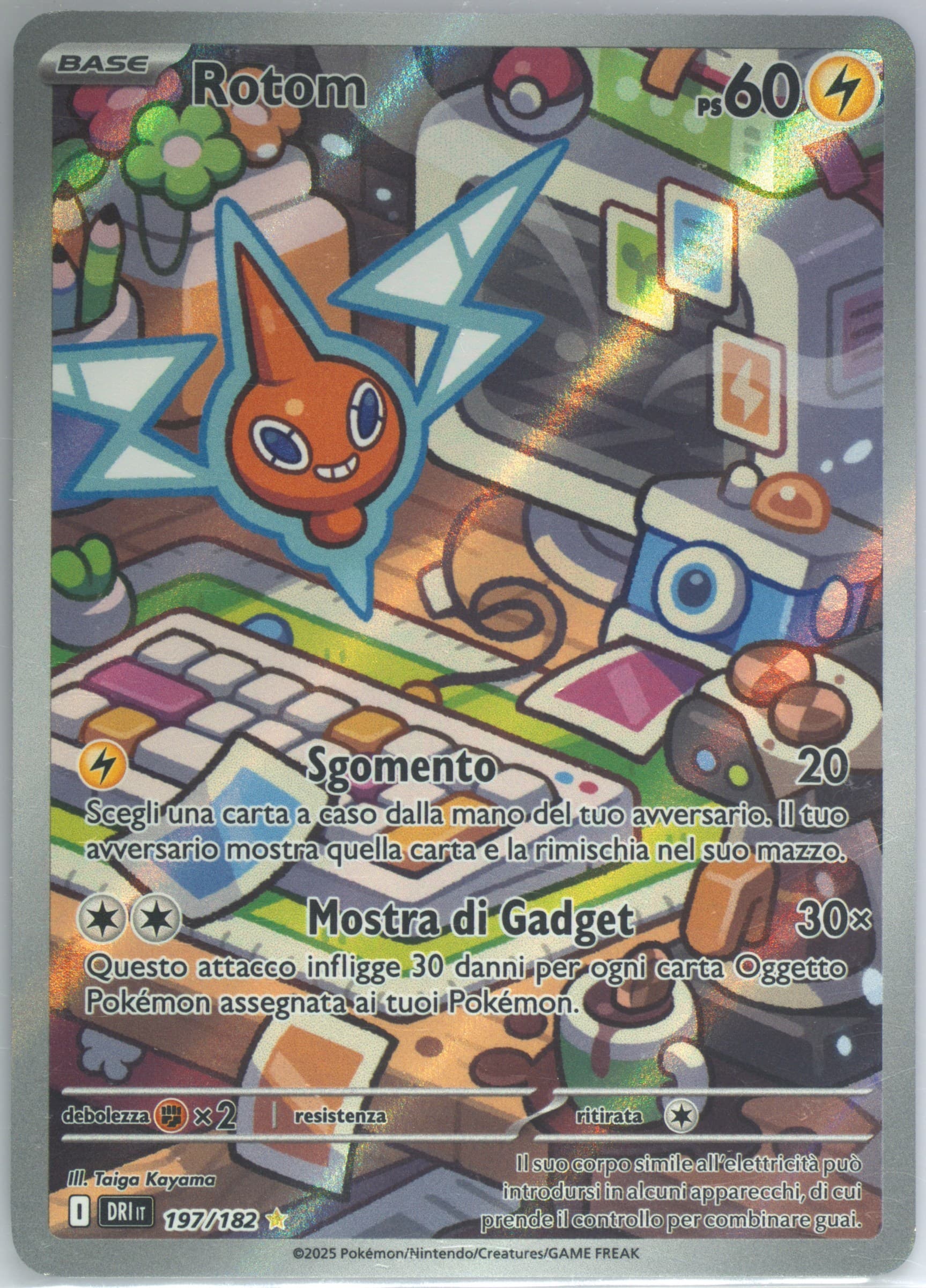 Rotom Illustration Rare (197) 2025 Pokemon Italian Dri It-Destined Rivals