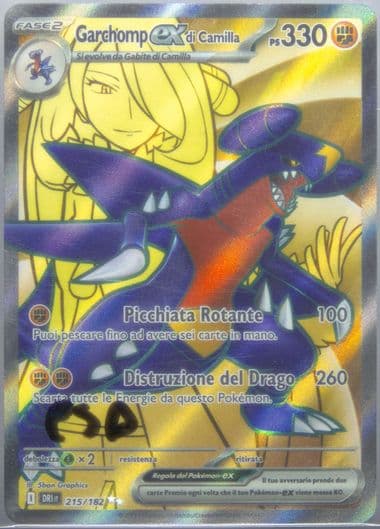 Cynthia's Garchomp EX Ultra Rare (215) 2025 Pokemon Italian Dri It-Destined Rivals