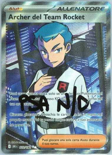 Team Rocket's Archer Ultra Rare (223) 2025 Pokemon Italian Dri It-Destined Rivals