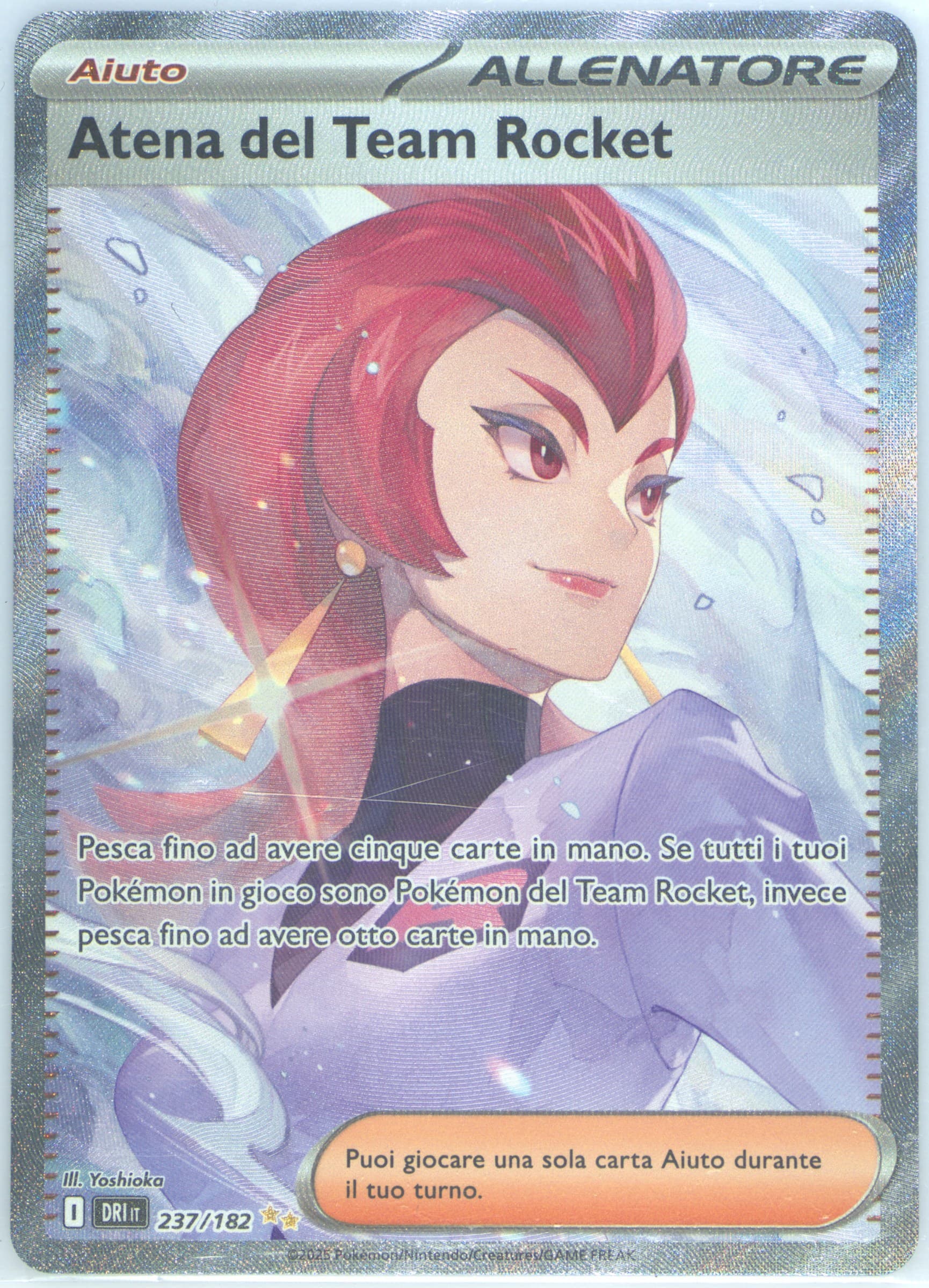 Team Rocket's Ariana Special Illustration Rare (237) 2025 Pokemon Italian Dri It-Destined Rivals