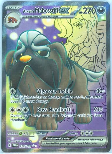Arven's Mabosstiff EX Ultra Rare (218) 2025 Pokemon Latin American Dri La-Destined Rivals