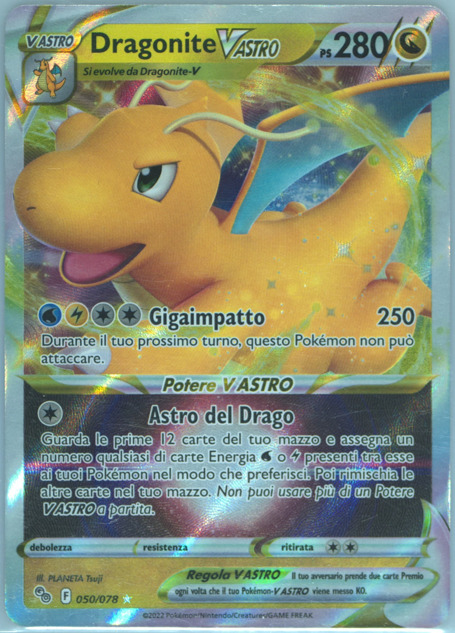Dragonite Vstar Italian (050) 2022 Pokemon Go