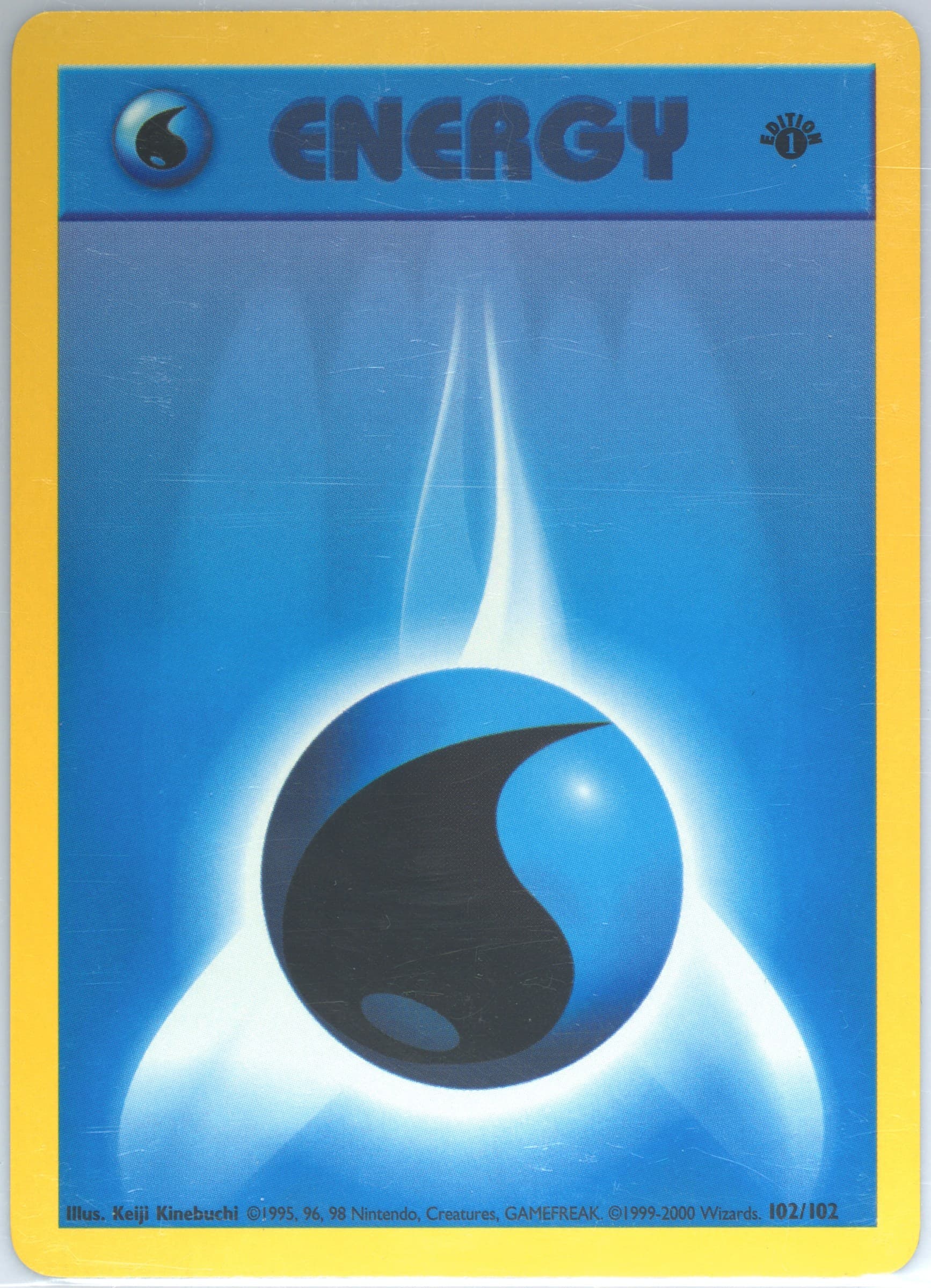 Water Energy 1st Edition (102) 2000 Pokemon Game