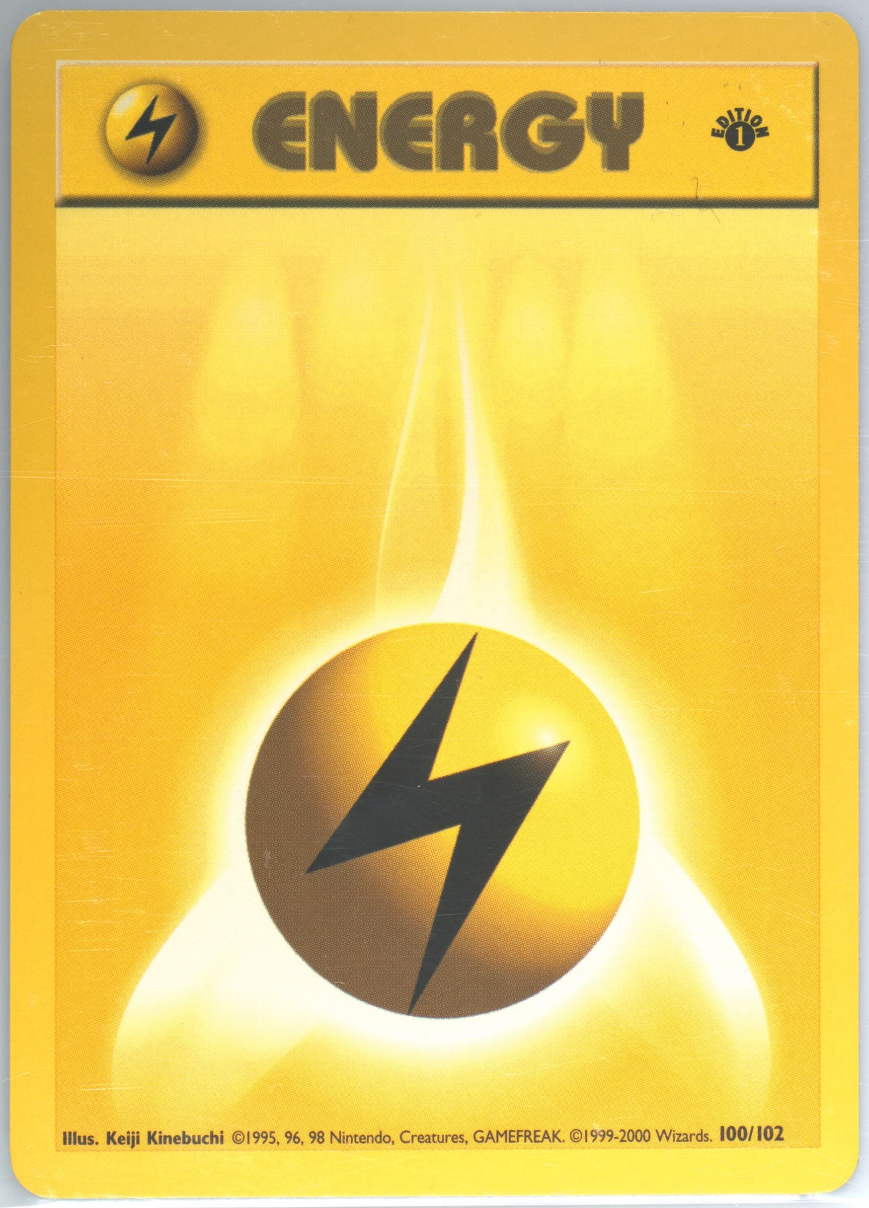 Lightning Energy 1st Edition (100) 2000 Pokemon Game