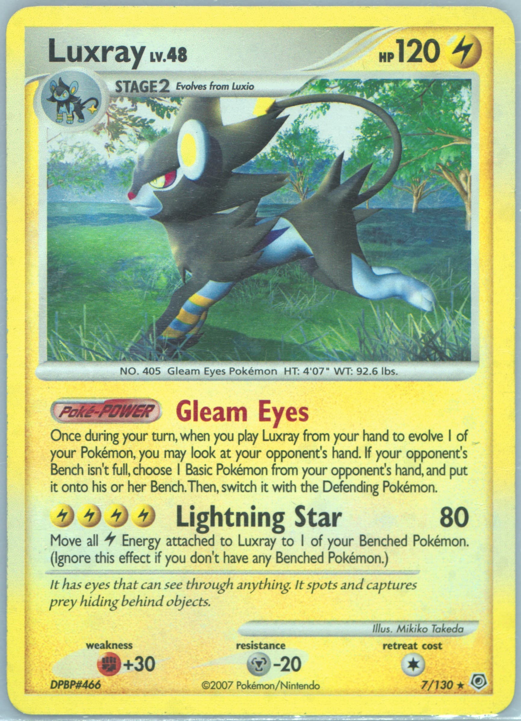 Luxray (7) 2007 Pokemon Diamond & Pearl