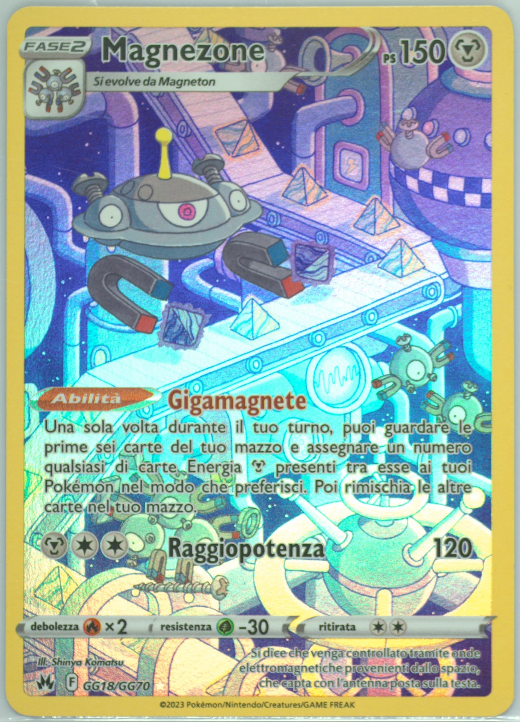 Full Art/Magnezone Italian (GG18) 2023 Pokemon Sword and Shield Crown Zenith