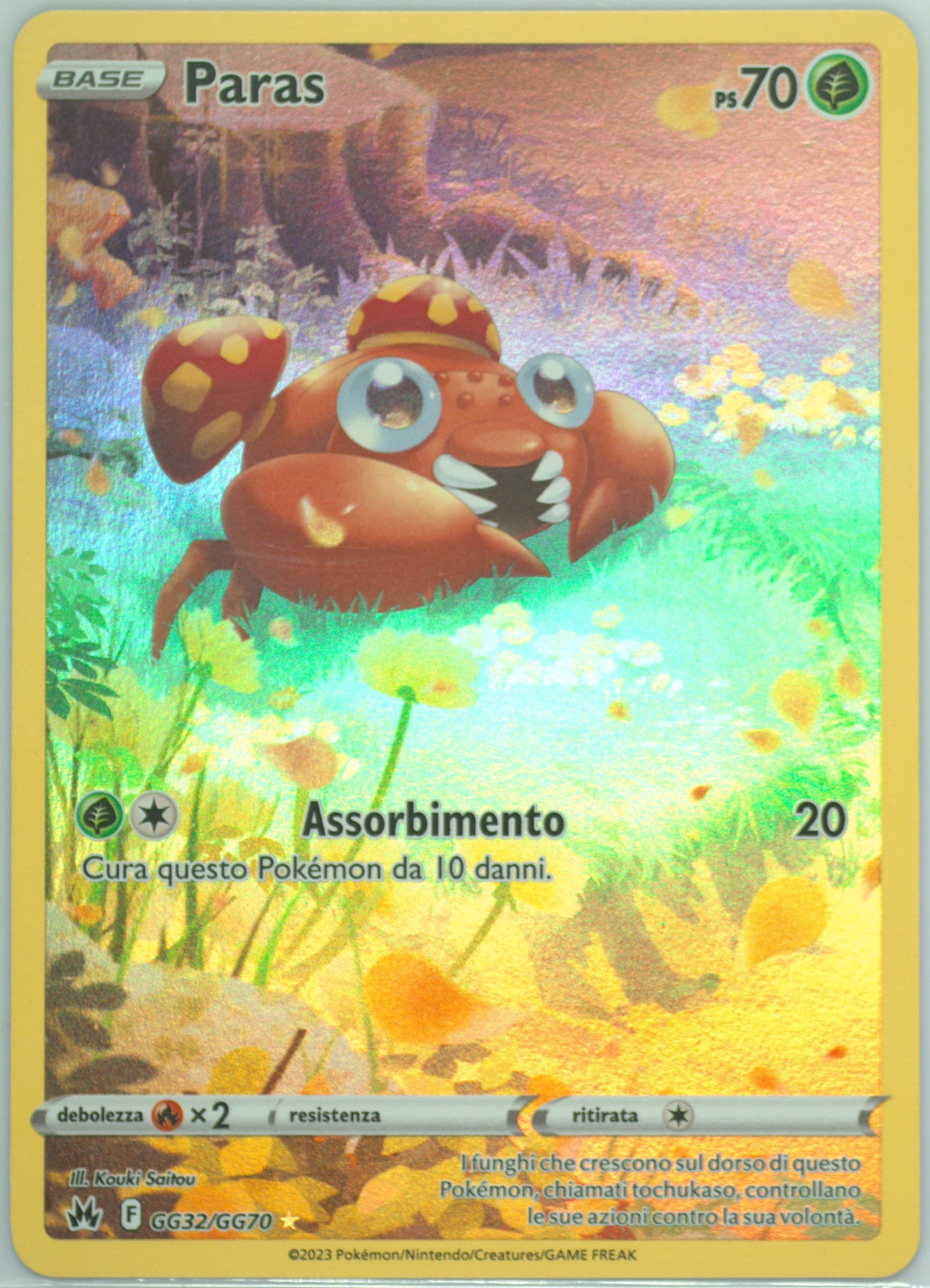 Full Art/Paras Italian (GG32) 2023 Pokemon Sword and Shield Crown Zenith