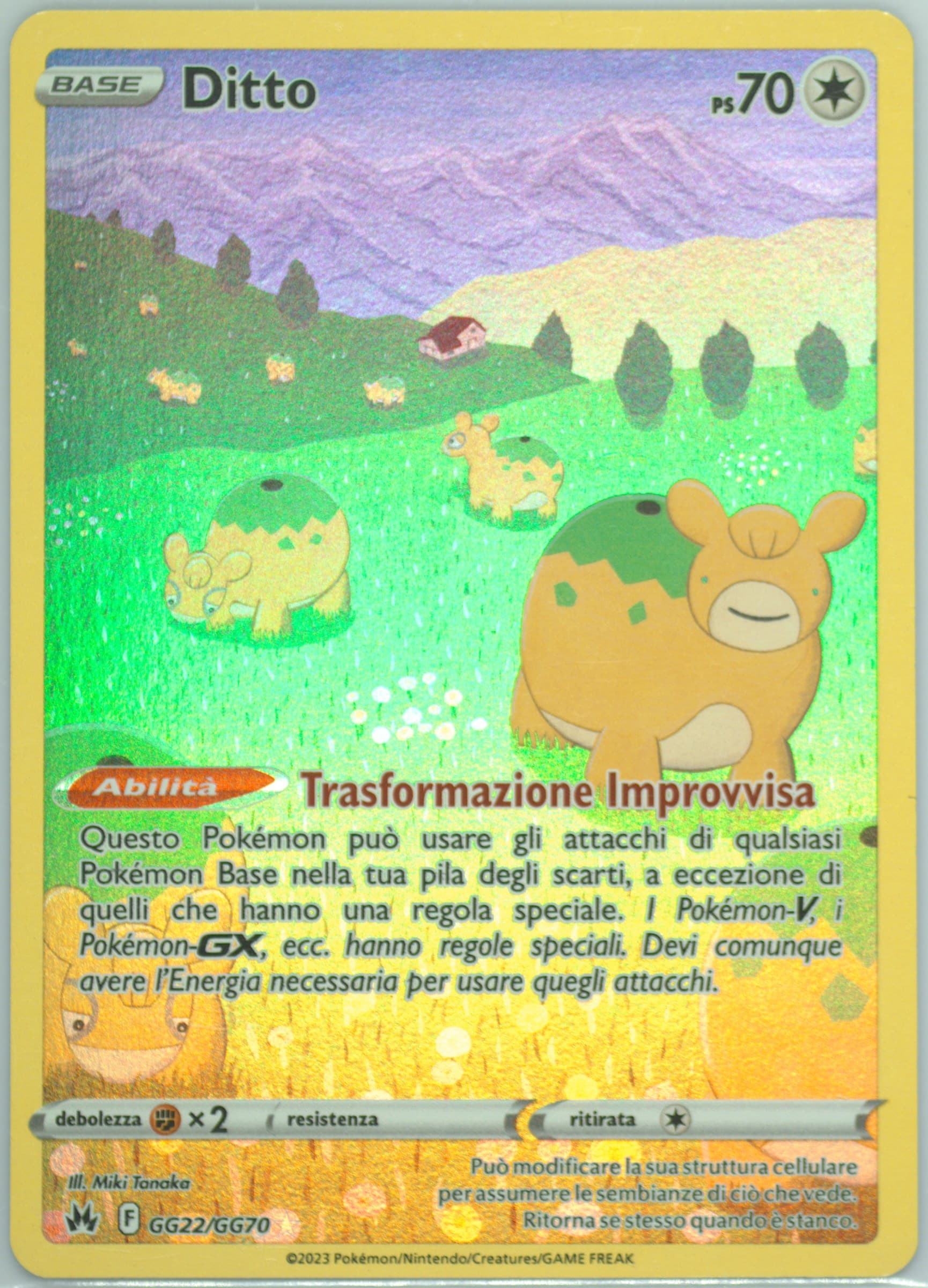 Full Art/Ditto Italian (GG22) 2023 Pokemon Sword and Shield Crown Zenith