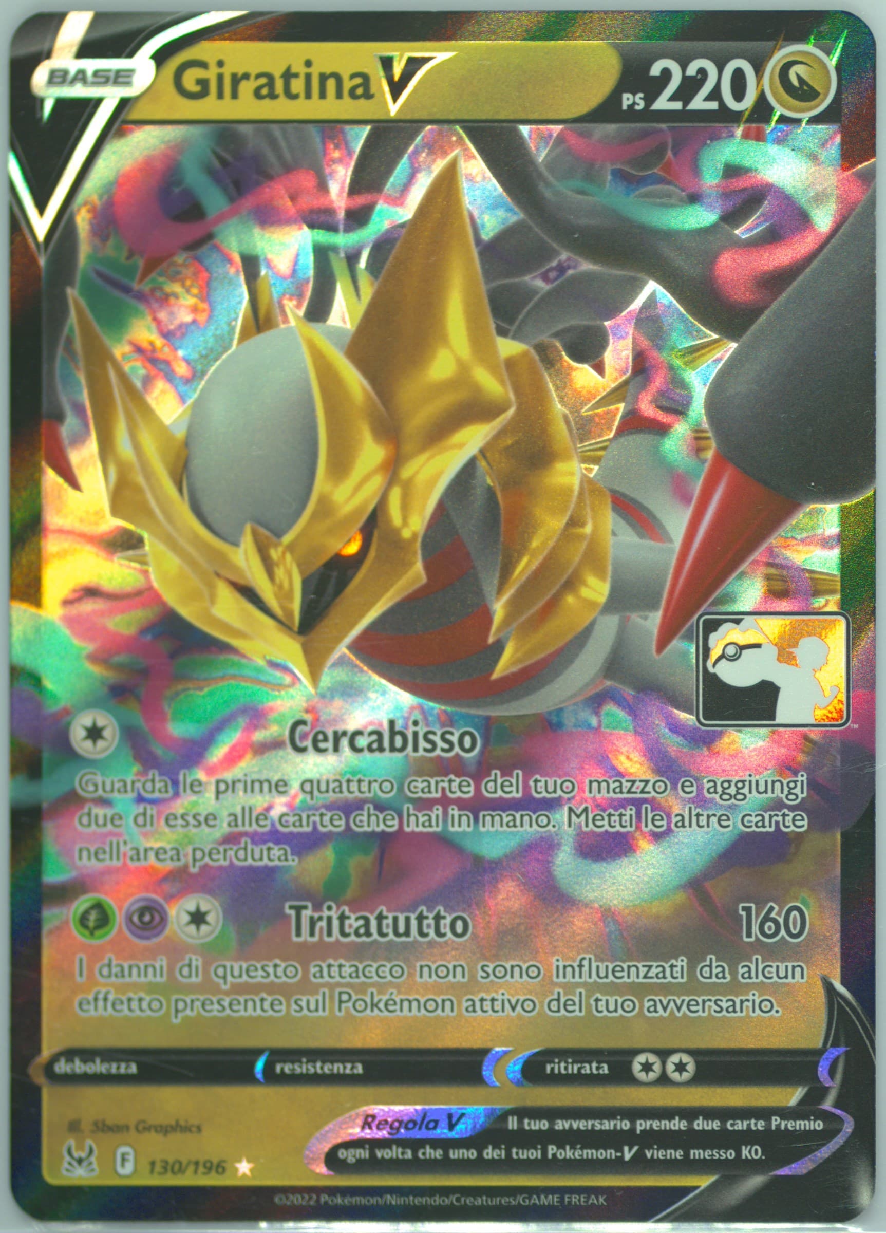 Giratina V Italian (130) 2023-2024 Pokemon Play! Pokemon Prize Pack