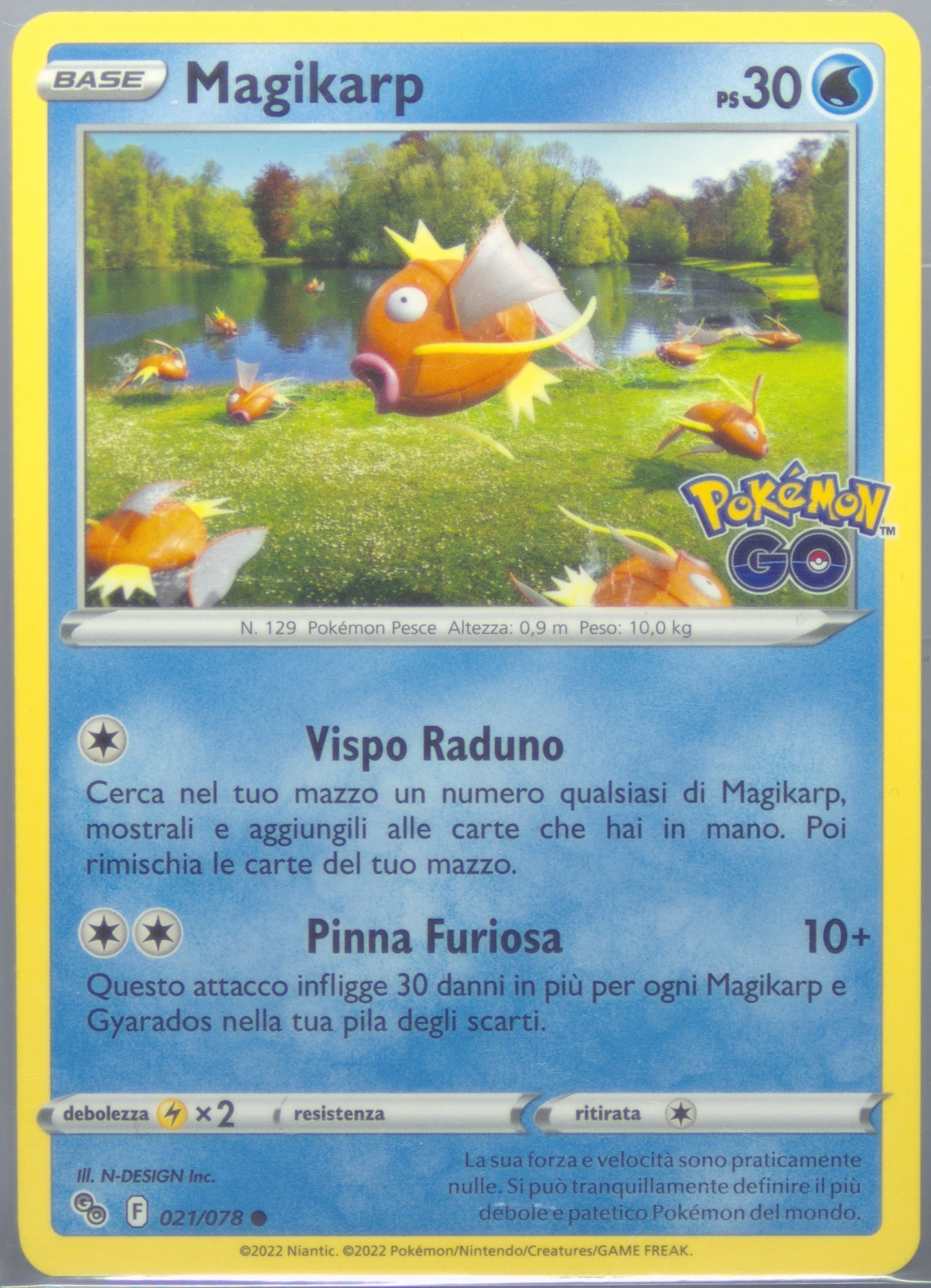 Magikarp Italian (021) 2022 Pokemon Go