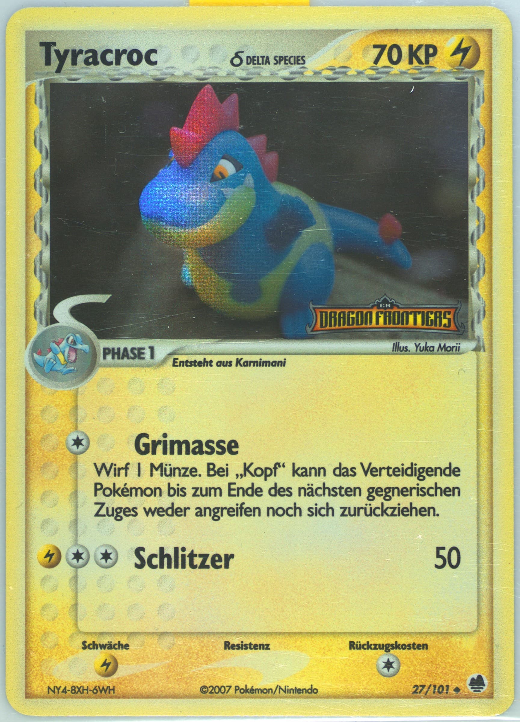 Tyracroc-Reverse Foil German (27) 2006 Pokemon EX Dragon Frontiers