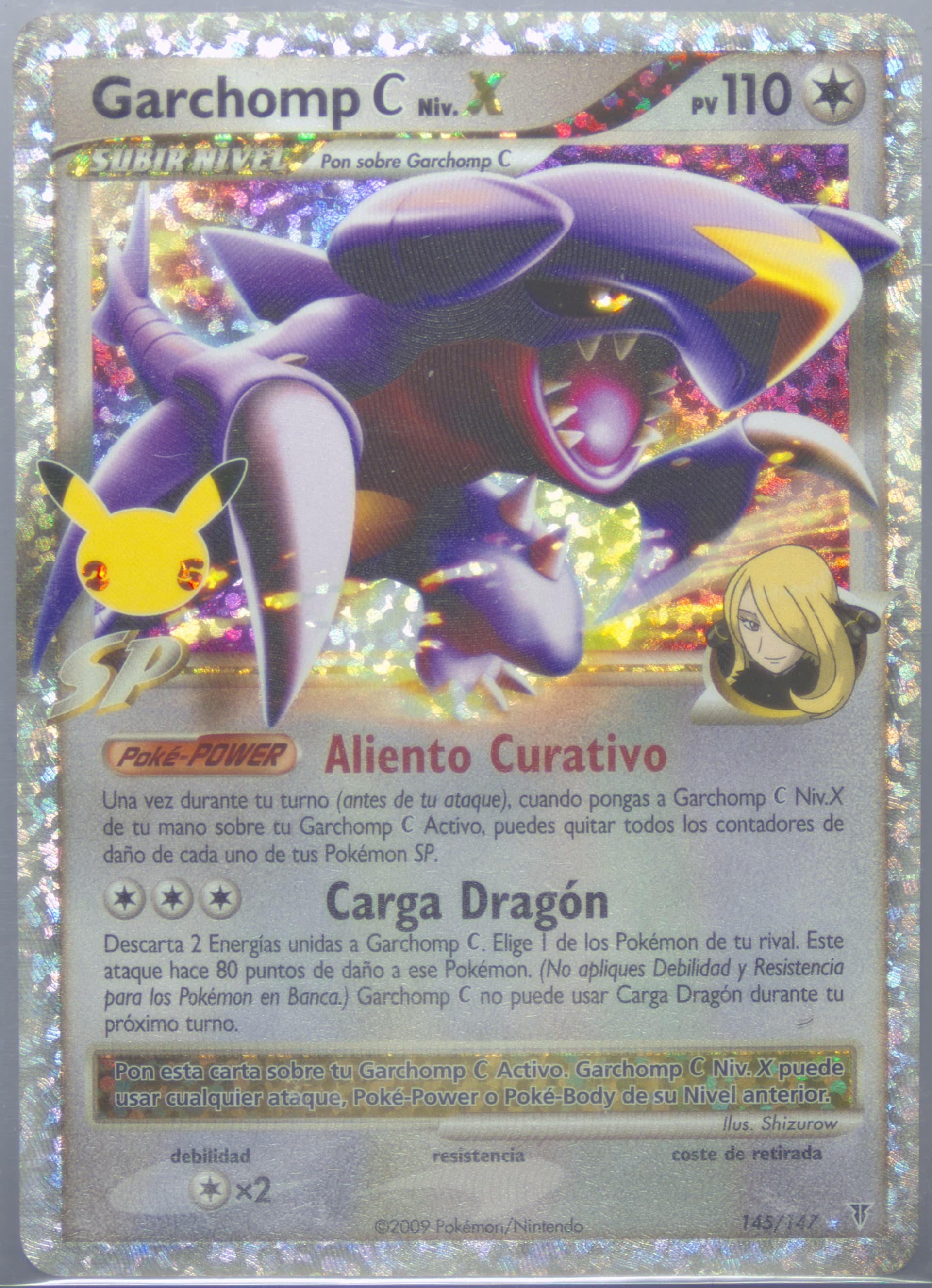 Garchomp C Niv.X-Holo Spanish (145) 2021 Pokemon Celebrations Classic Collection