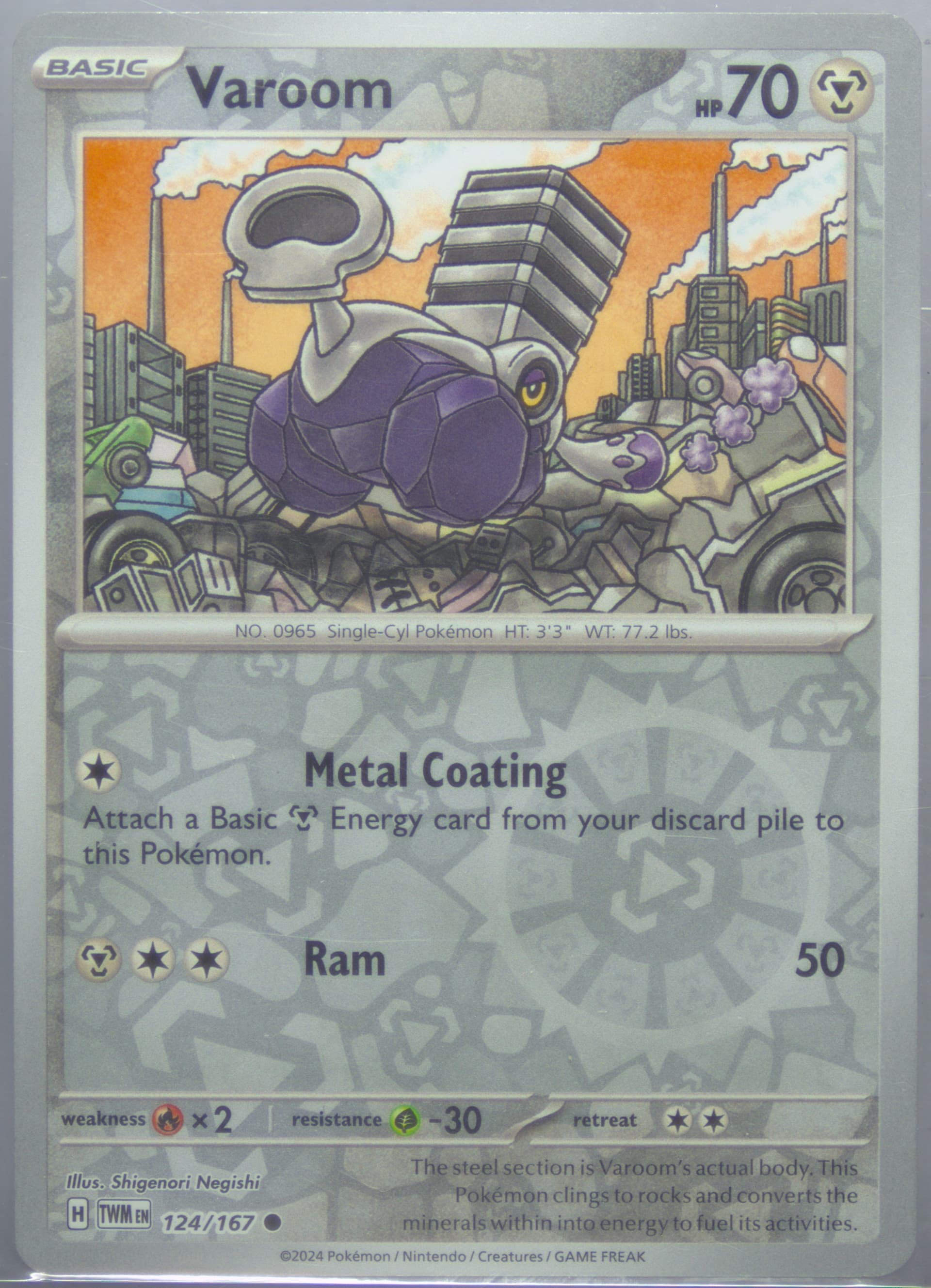 Varoom Reverse Holo (124) 2024 Pokemon Twm EN-Twilight Masquerade
