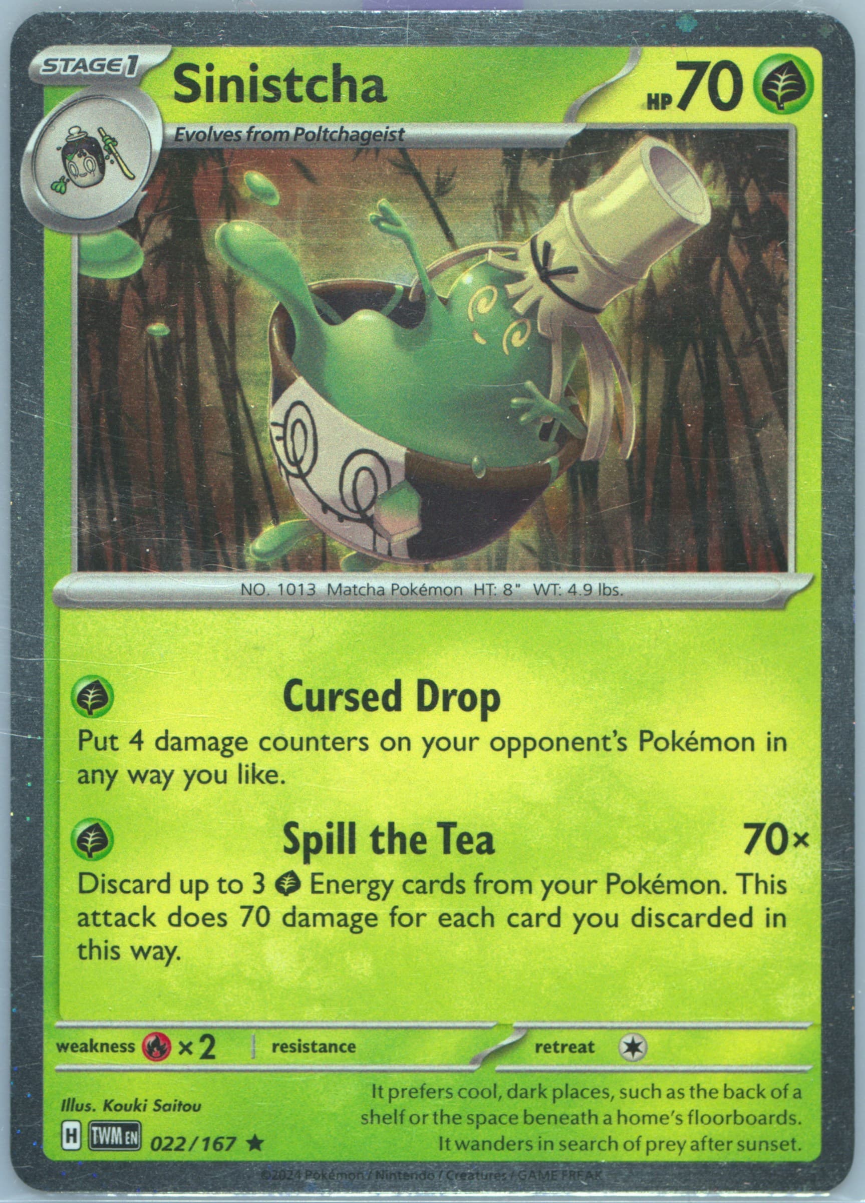 Sinistcha Surging Sparks Stage 1 Blister (022) 2024 Pokemon Twm EN-Twilight Masquerade