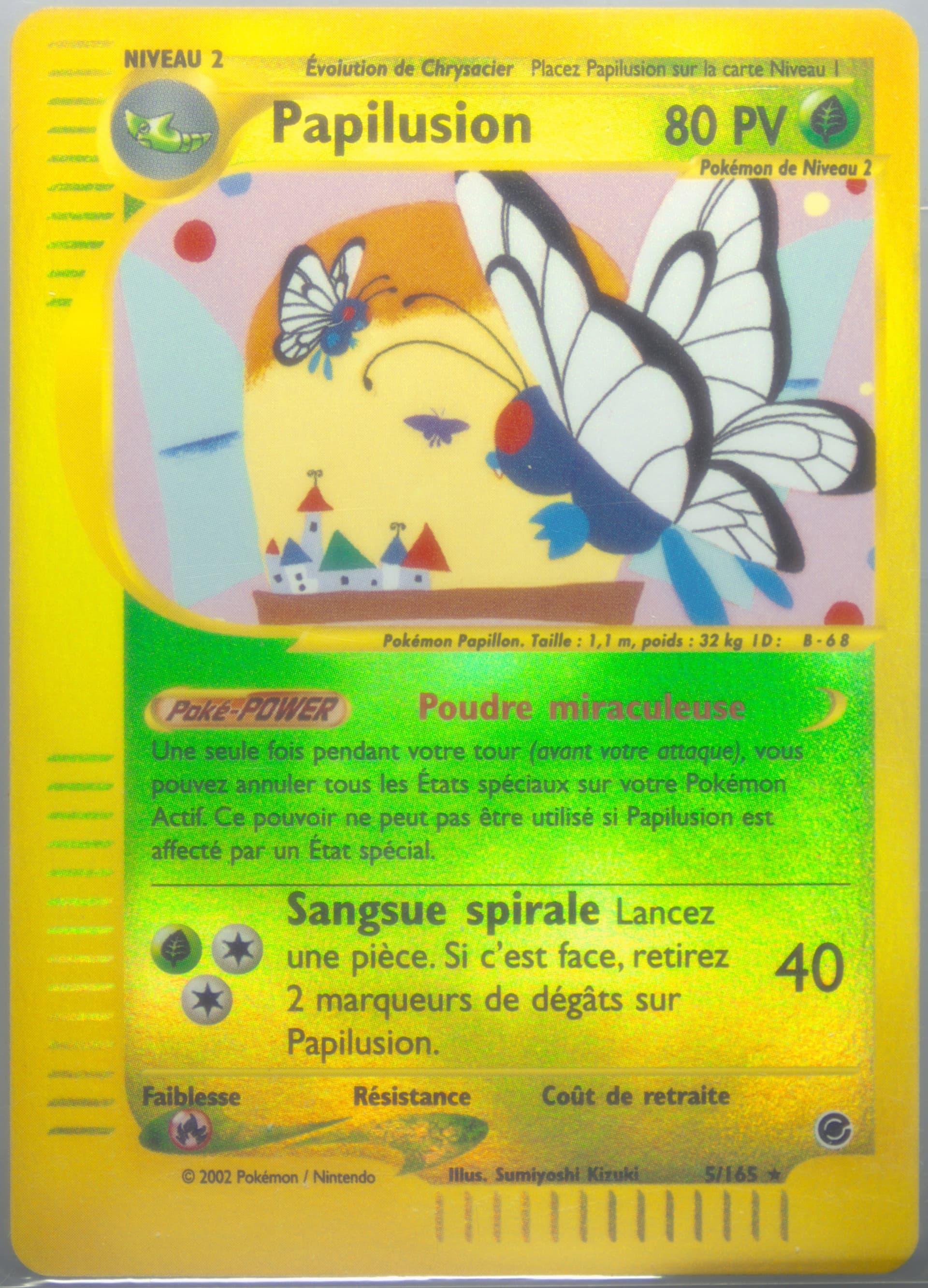 Papilusion-Reverse Foil (5) 2003 Pokemon French Expedition