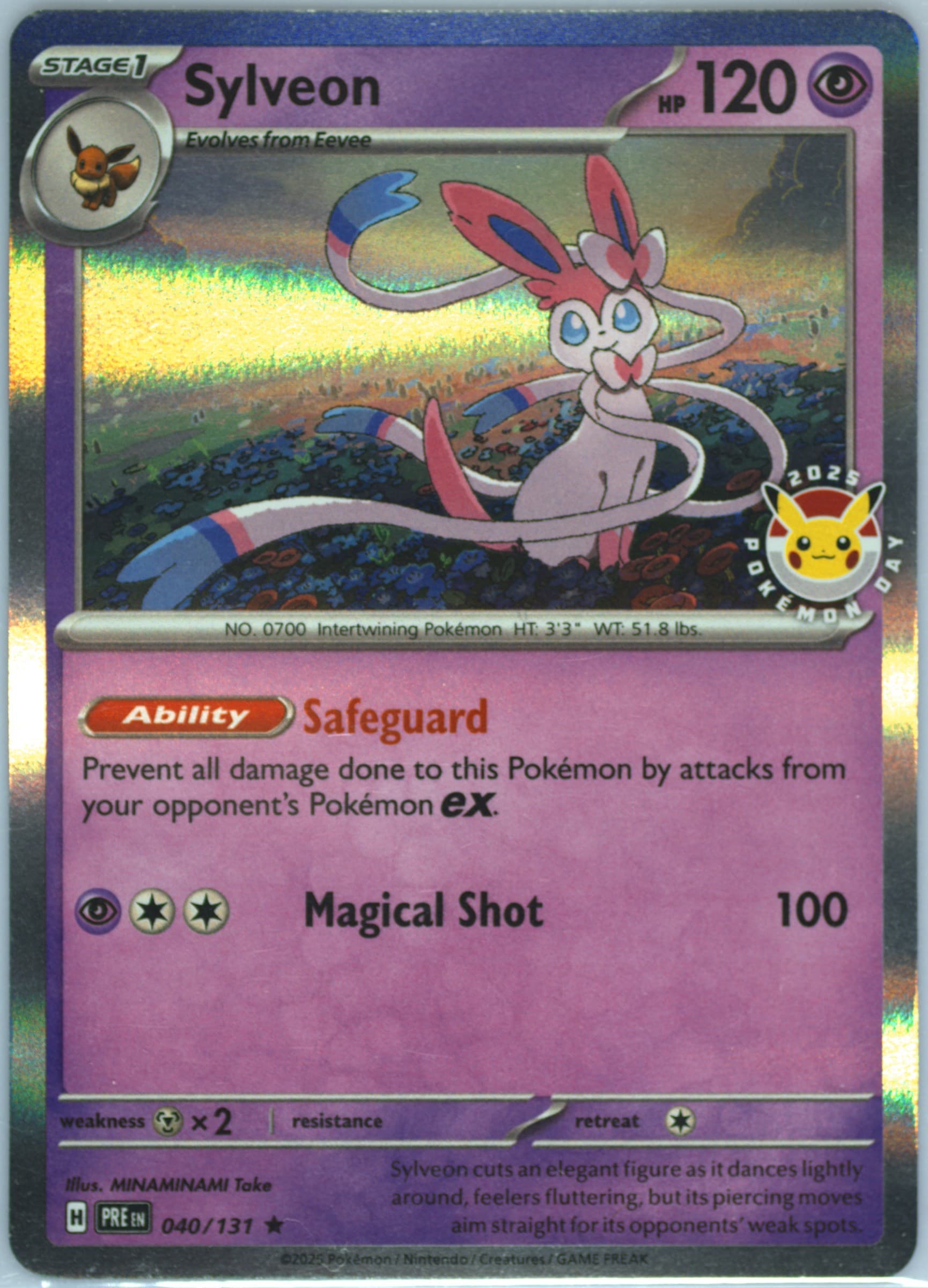 Sylveon Pokemon Day 2025 (040) 2025 Pokemon Italian Pre It-Prismatic Evolutions