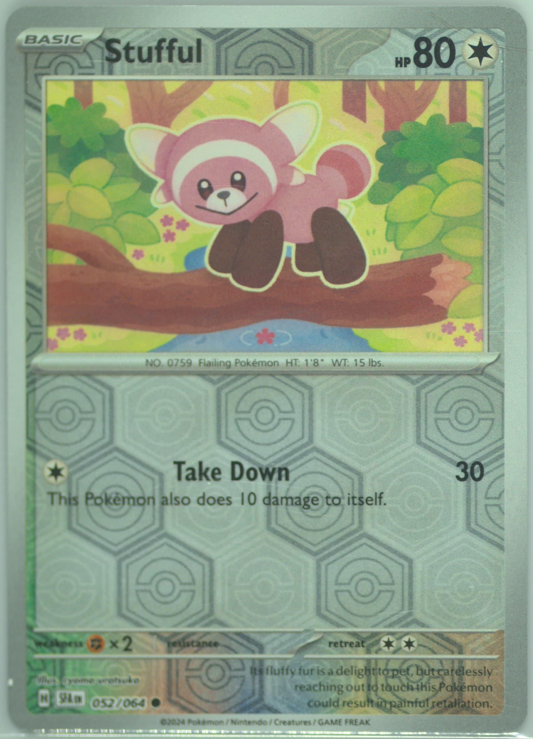 Stufful Reverse Holo (052) 2024 Pokemon Sfa EN-Shrouded Fable