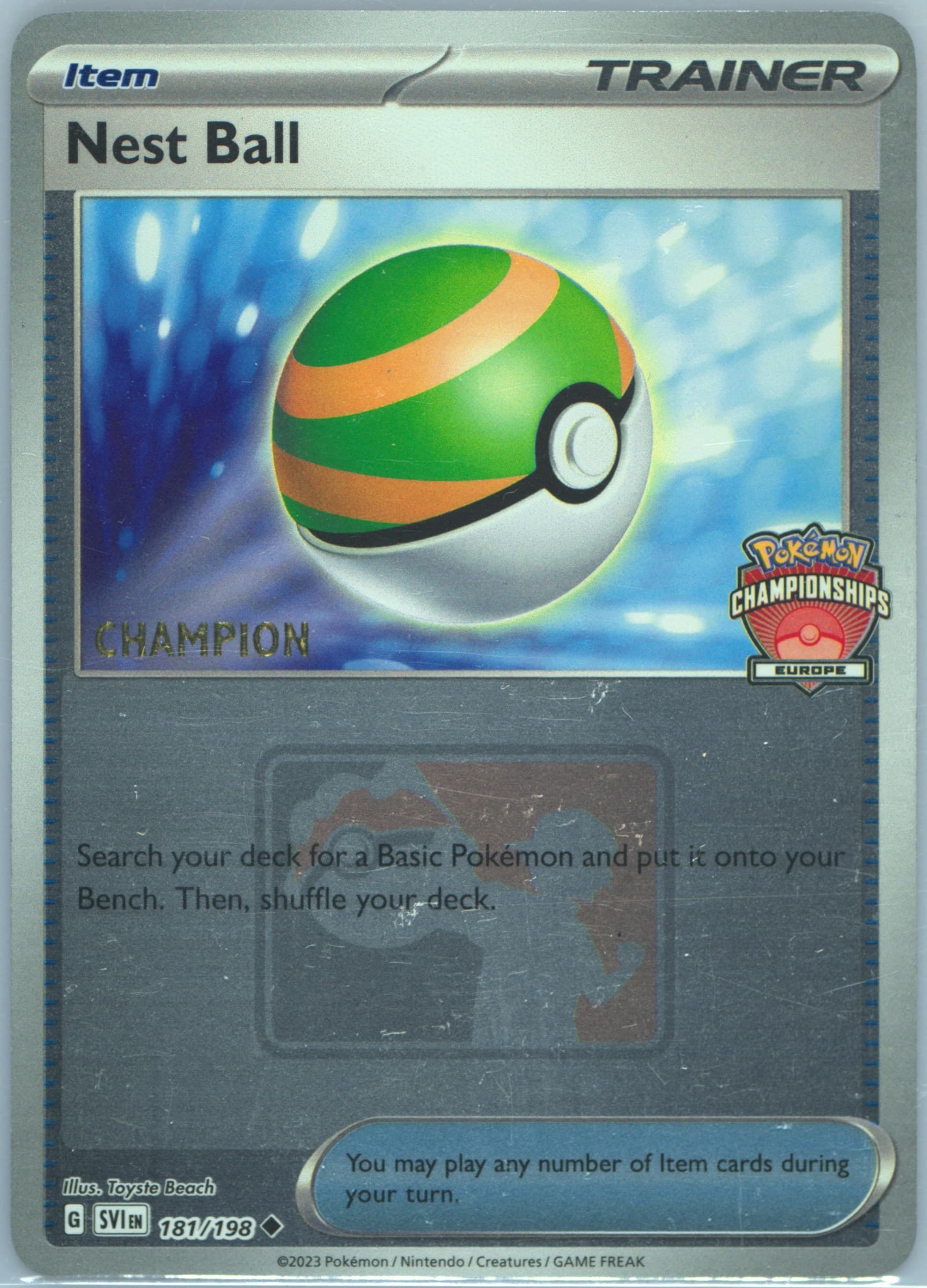 Nest Ball Champion (181) 2024 Pokemon 2024 Europe International Championships