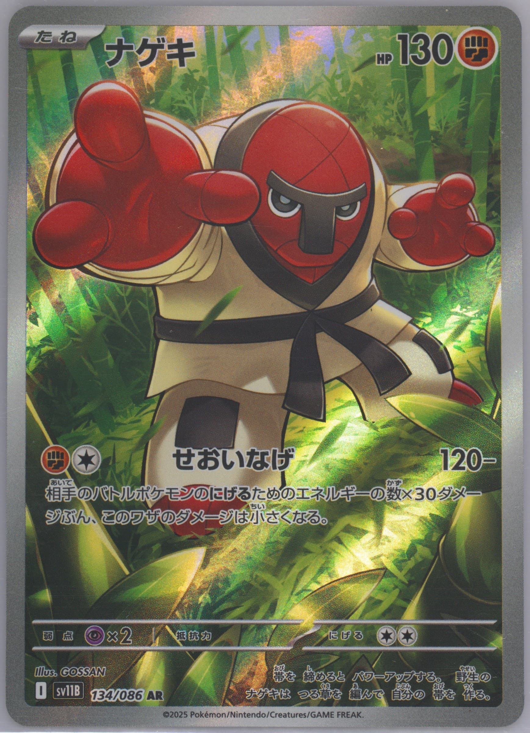 Throh Art Rare (134) 2025 Pokemon Japanese Sv11b-Black Bolt