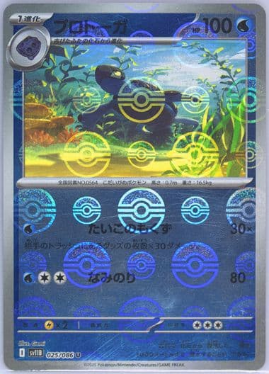 Tirtouga Reverse Holo (025) 2025 Pokemon Japanese Sv11b-Black Bolt