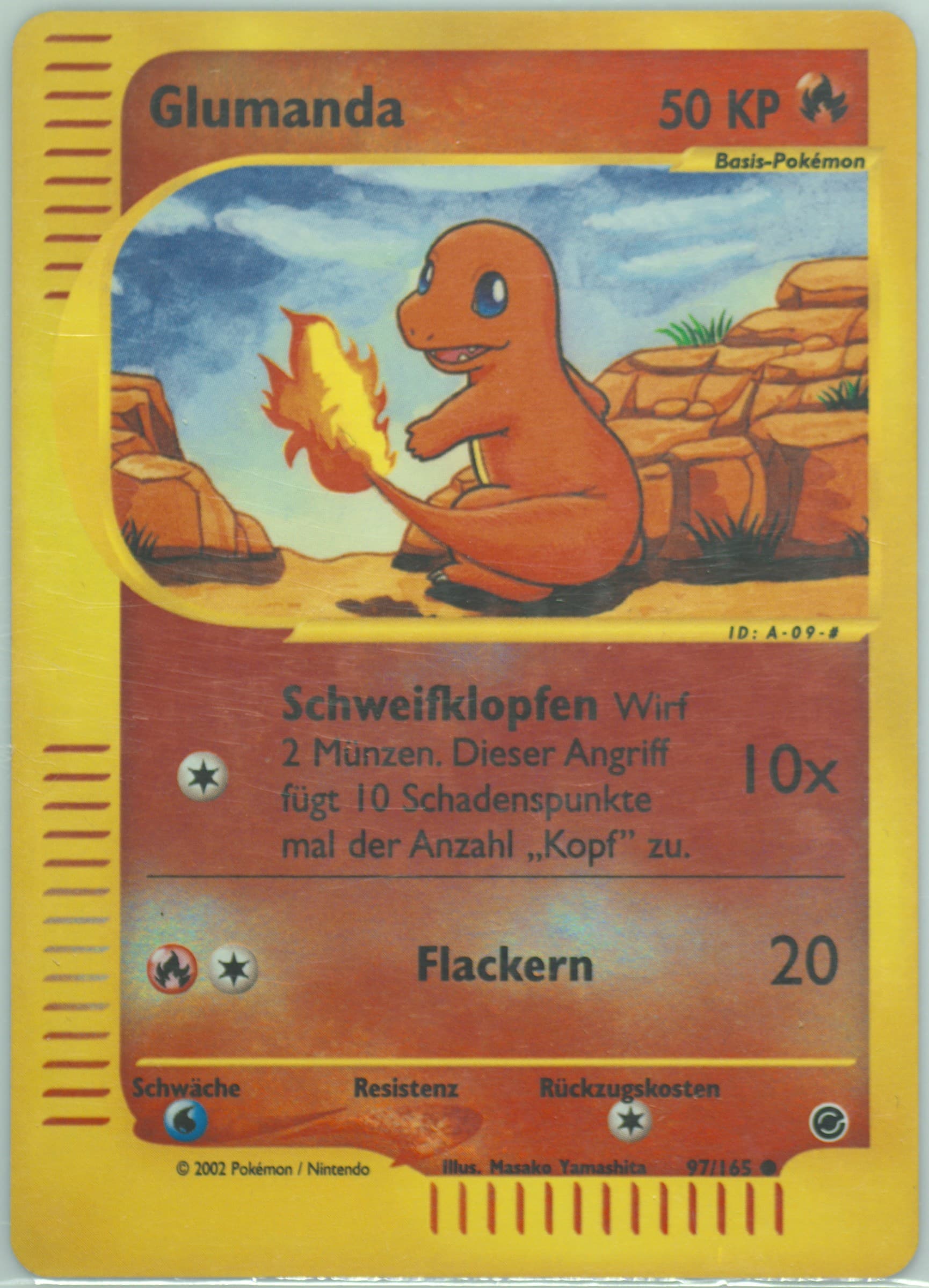 Glumanda-Reverse Foil German (97) 2002 Pokemon Expedition