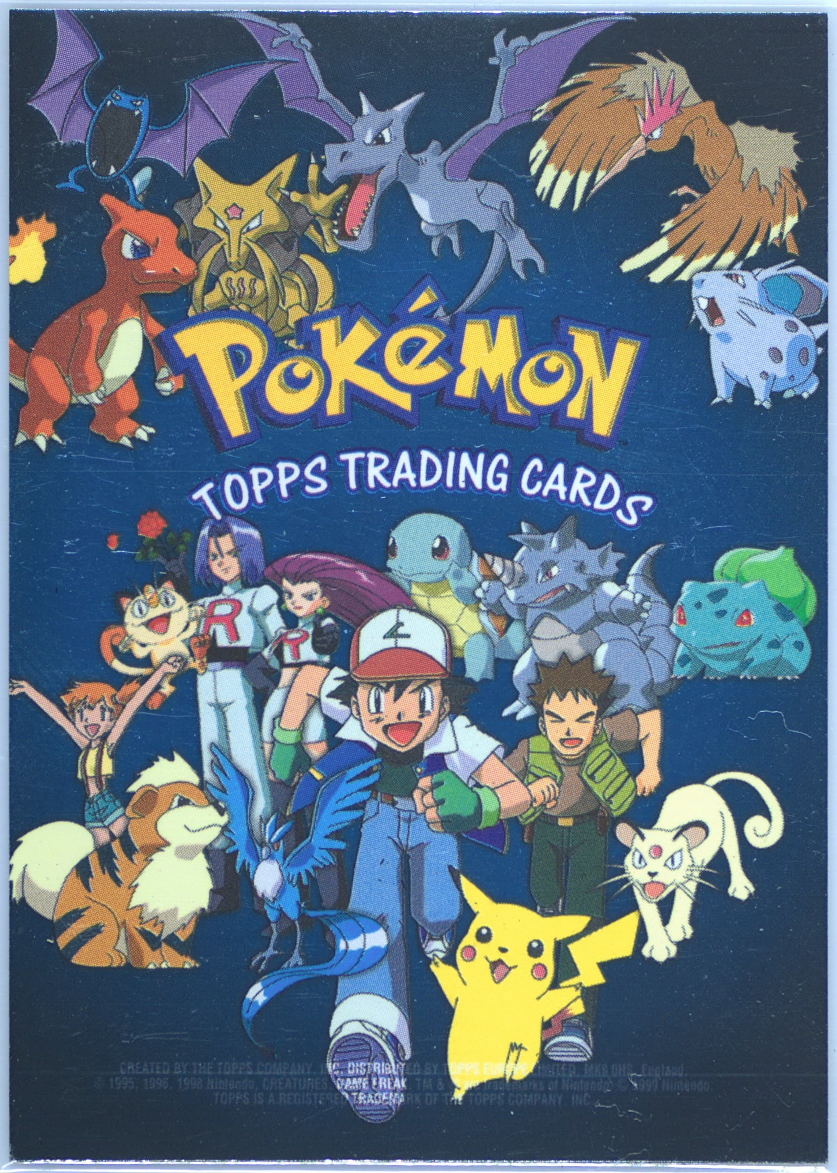 Checklist Foil-United Kingdom 1999 Topps Pokemon TV