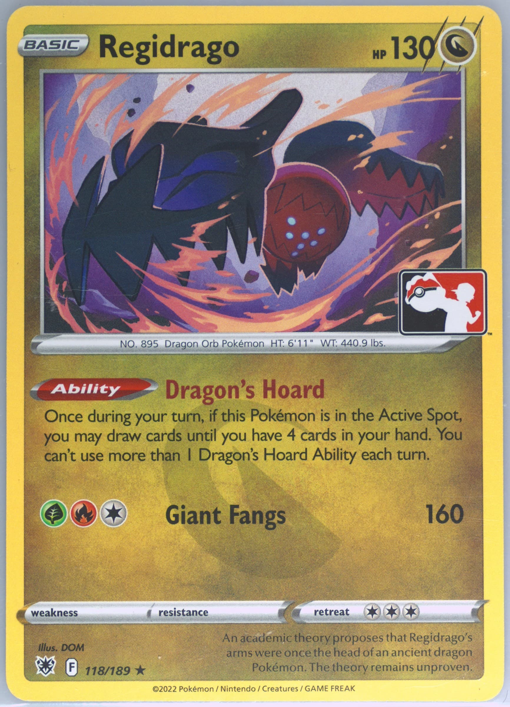 Regidrago (118) 2023 Pokemon Play! Pokemon Prize Pack: Series 3
