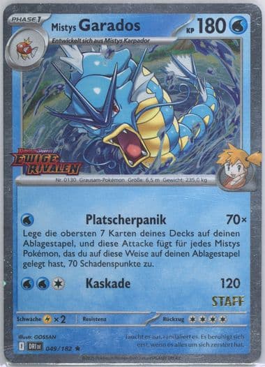 Misty's Gyarados Prerelease-Staff (049) 2025 Pokemon German Dri de-Destined Rivals