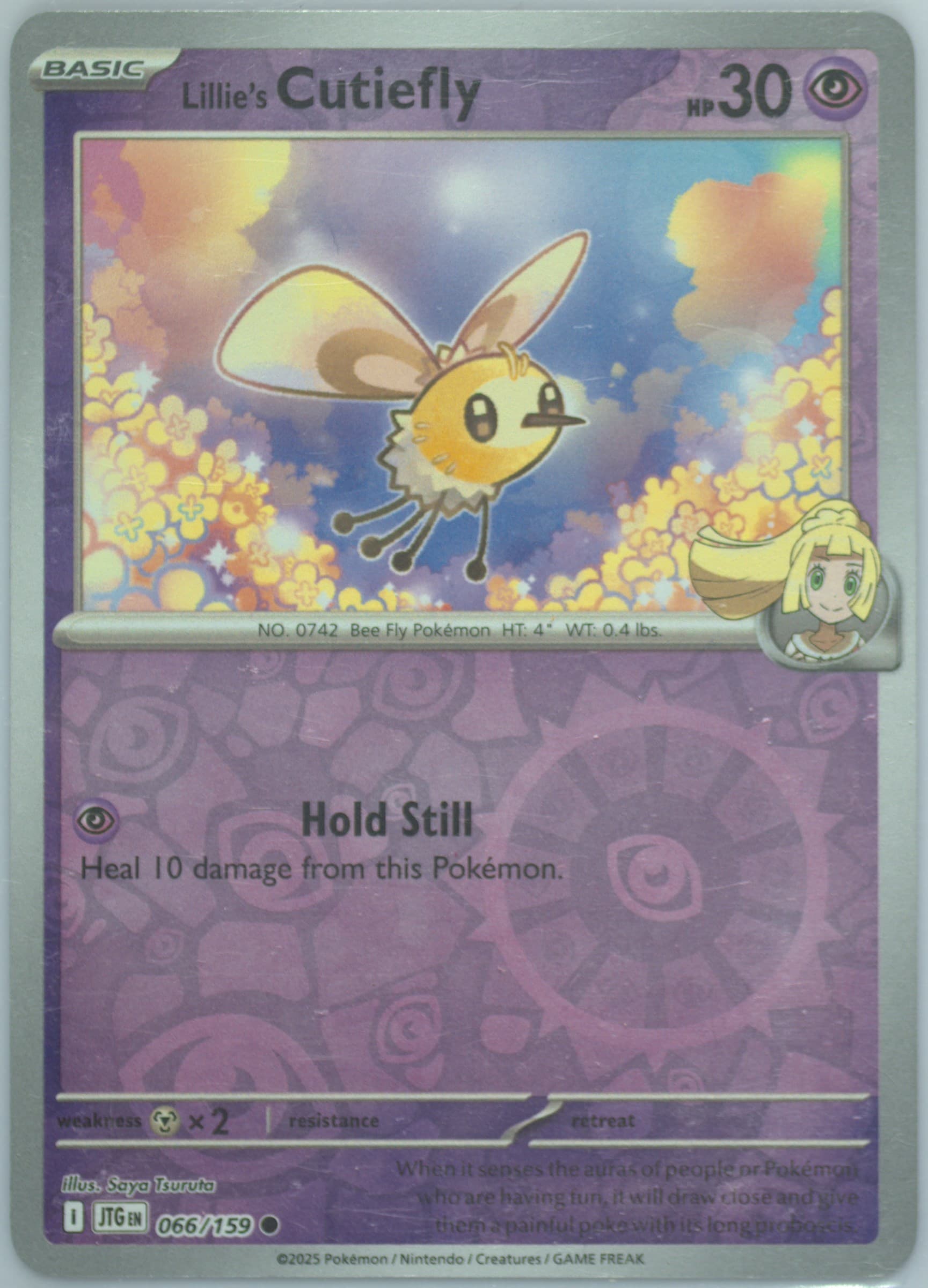 Lillie's Cutiefly Reverse Holo (066) 2025 Pokemon Jtg EN-Journey Together