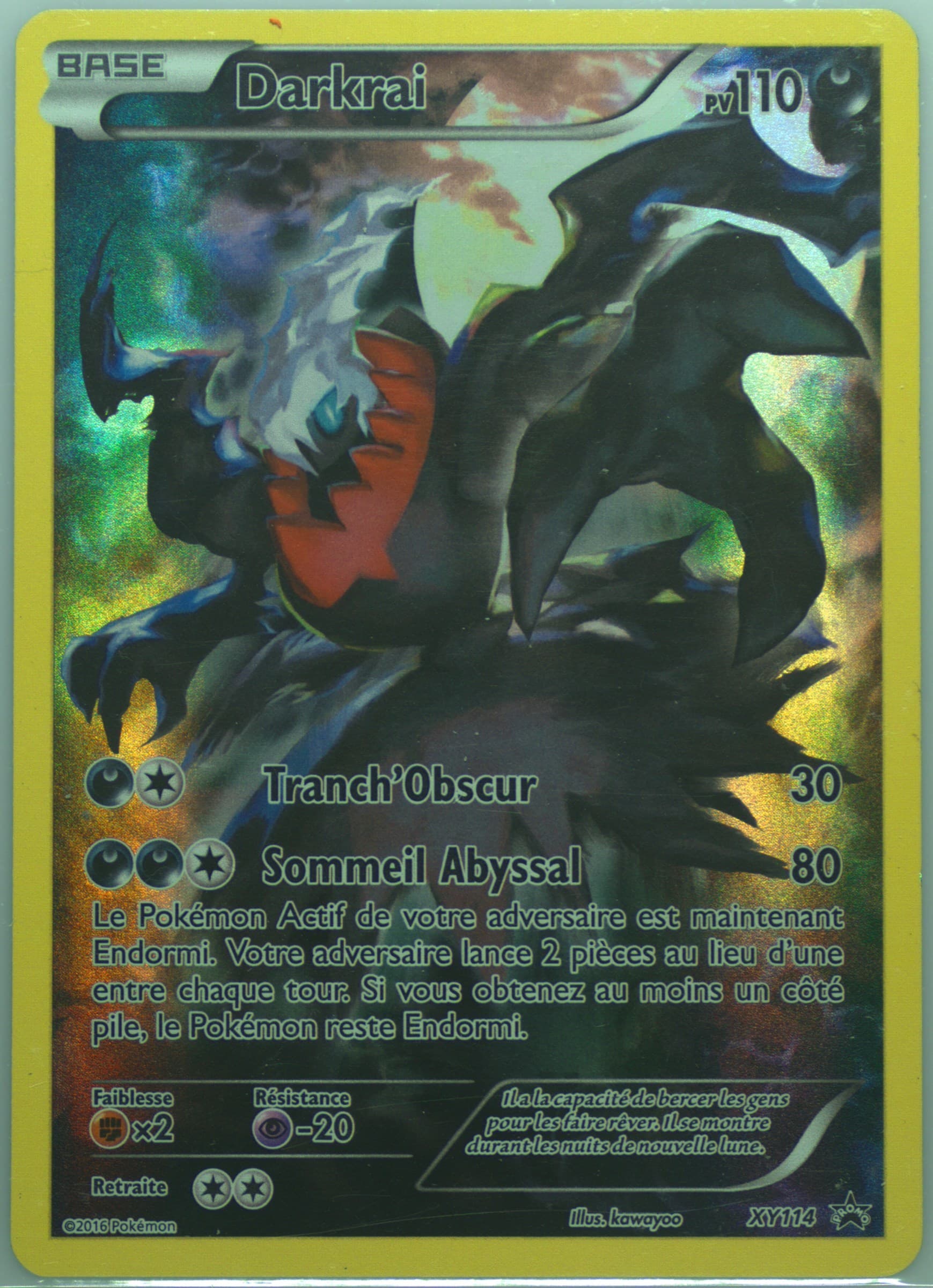 Full Art/Darkrai Mythical Pokemon Collection-French (XY114) 2016 Pokemon XY Black Star Promo