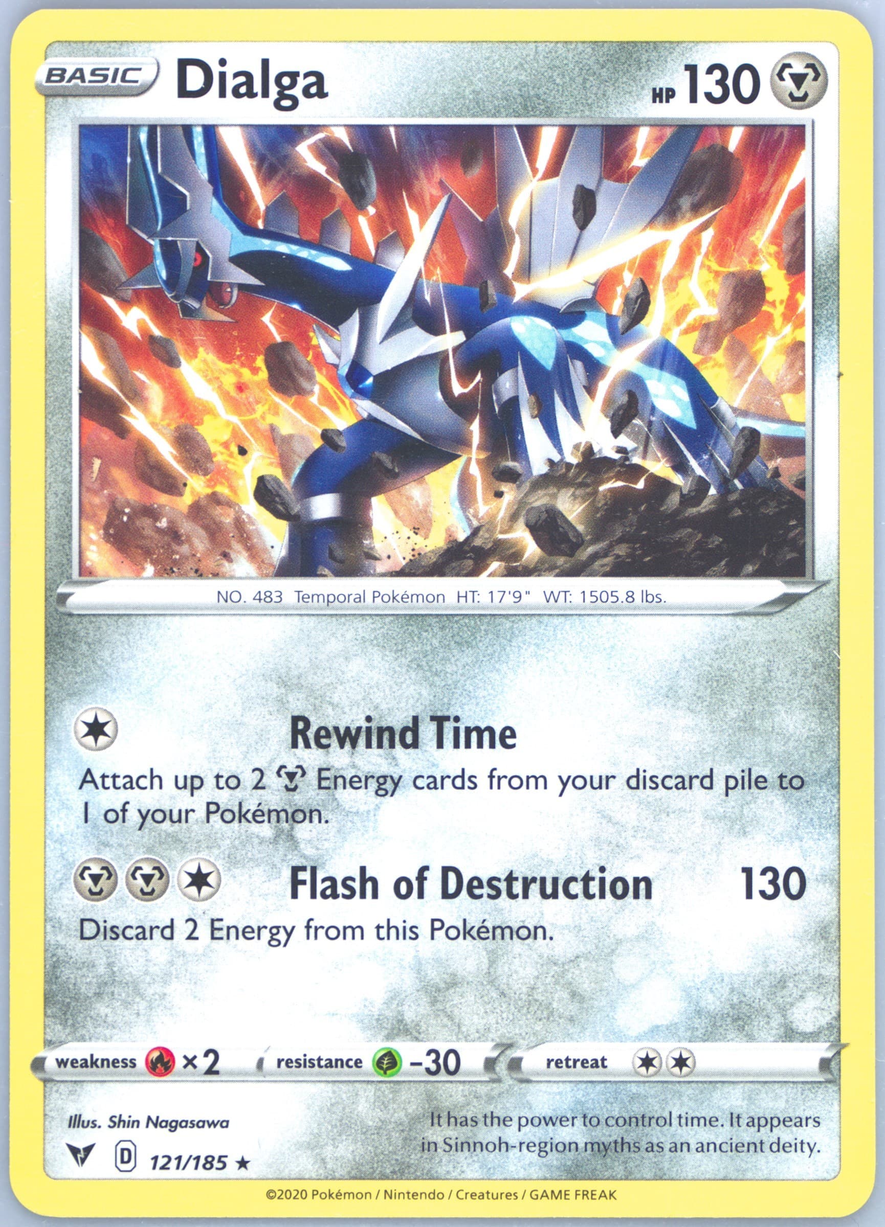 Dialga 2022 Corviknight V Battle Deck (121) 2020 Pokemon Sword & Shield Vivid Voltage