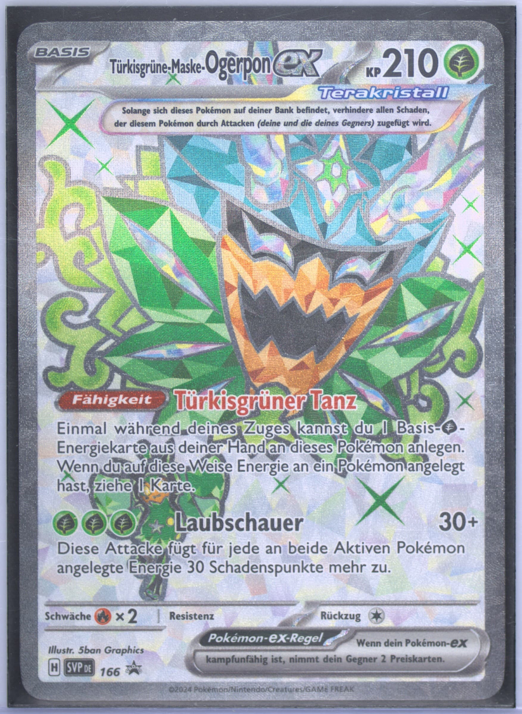 Teal Mask Ogerpon EX Ogerpon EX Premium Collection (166) 2024 Pokemon German Svp de-SV Black Star Promo