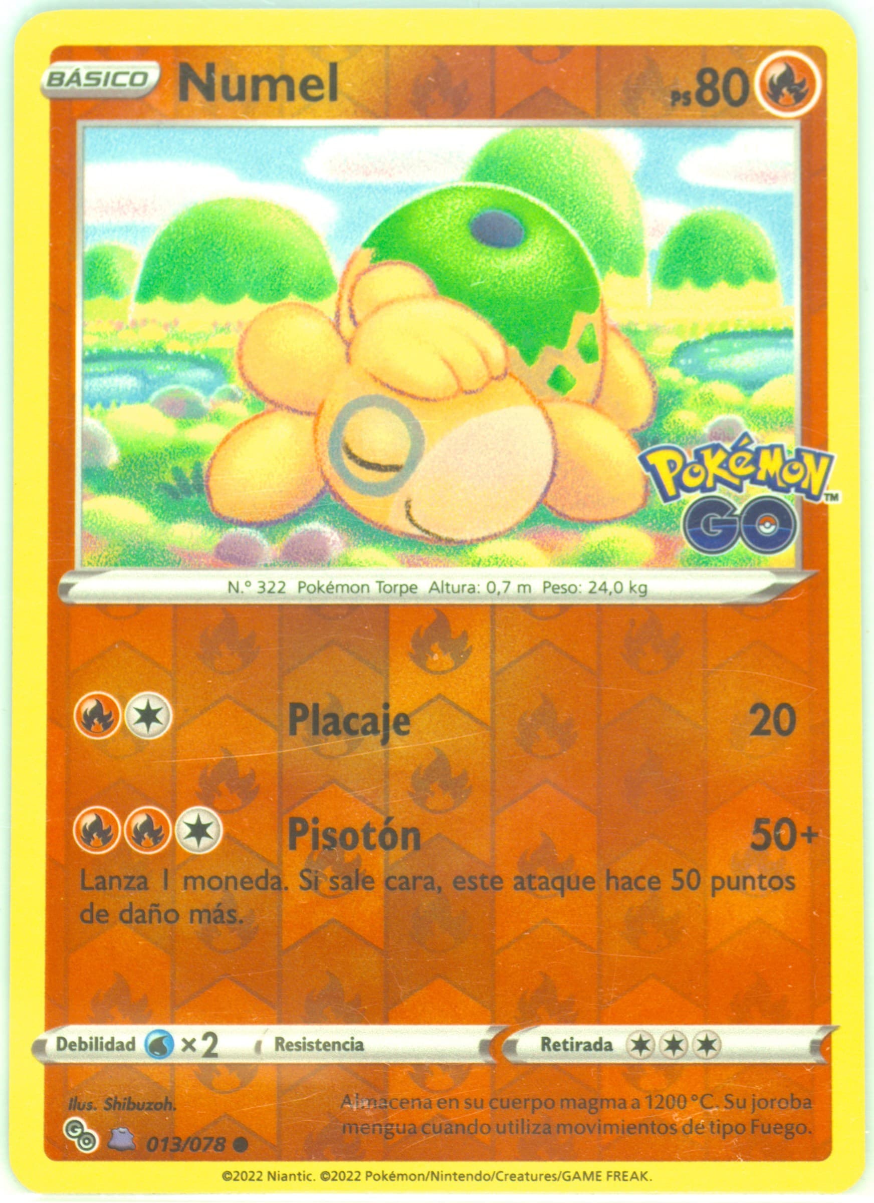 Numel-Reverse Foil Ditto-Spanish (013) 2022 Pokemon Go
