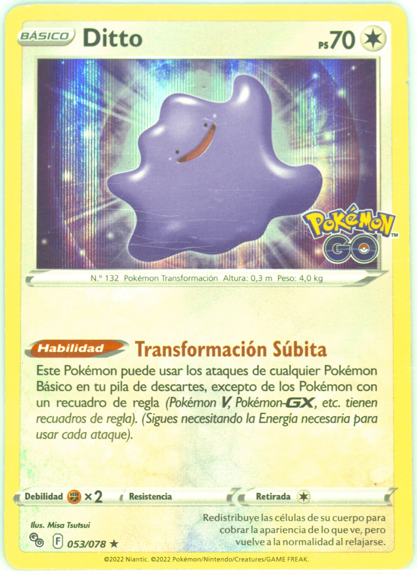 Ditto Holo-Spanish (053) 2022 Pokemon Go