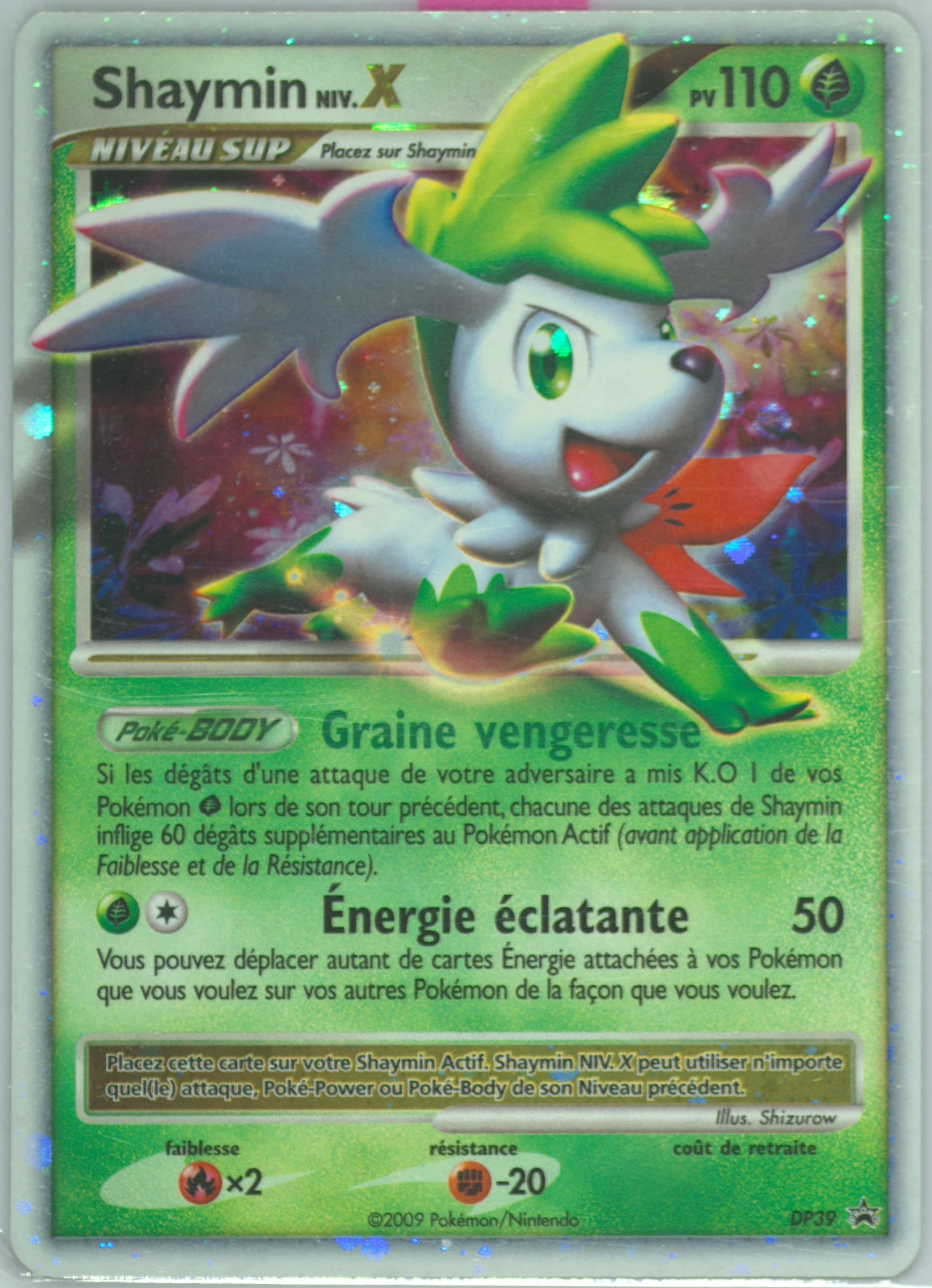 Shaymin Niv.X-Holo Spring Tin-French (DP39) 2009 Pokemon Diamond & Pearl Black Star Promo