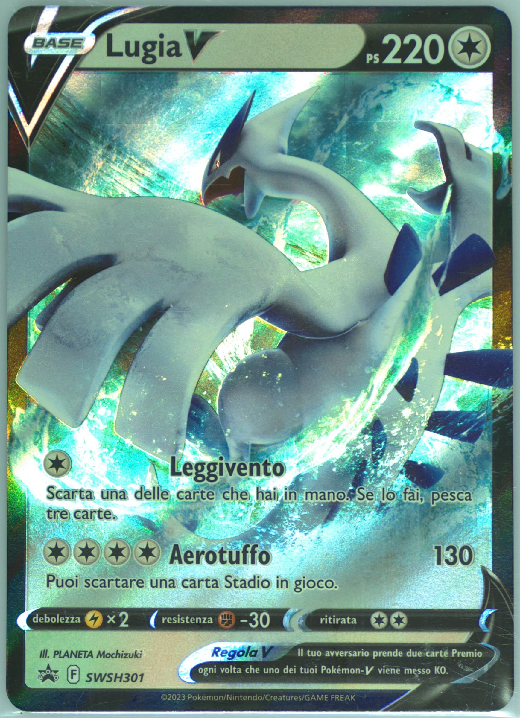Lugia V Crown Zenith Special Collection Unown V & Lugia V-Italian (301) 2023 Pokemon Swsh Black Star Promo