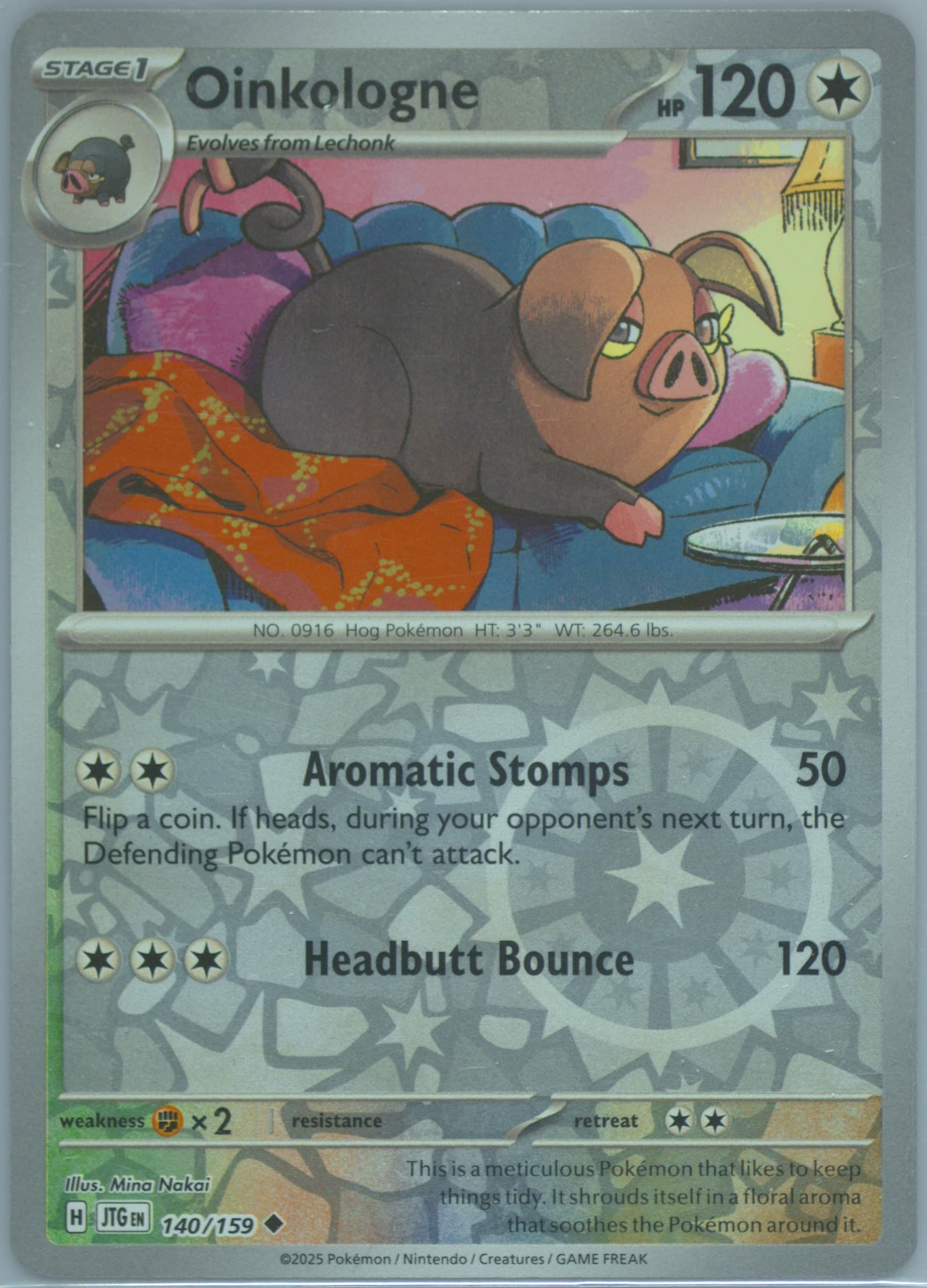 Oinkologne Reverse Holo (140) 2025 Pokemon Jtg EN-Journey Together