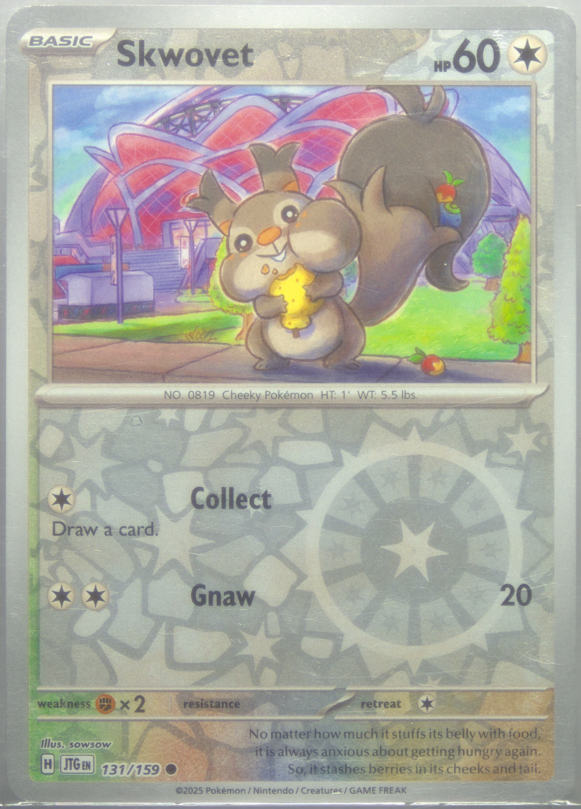 Skwovet Reverse Holo (131) 2025 Pokemon Jtg EN-Journey Together