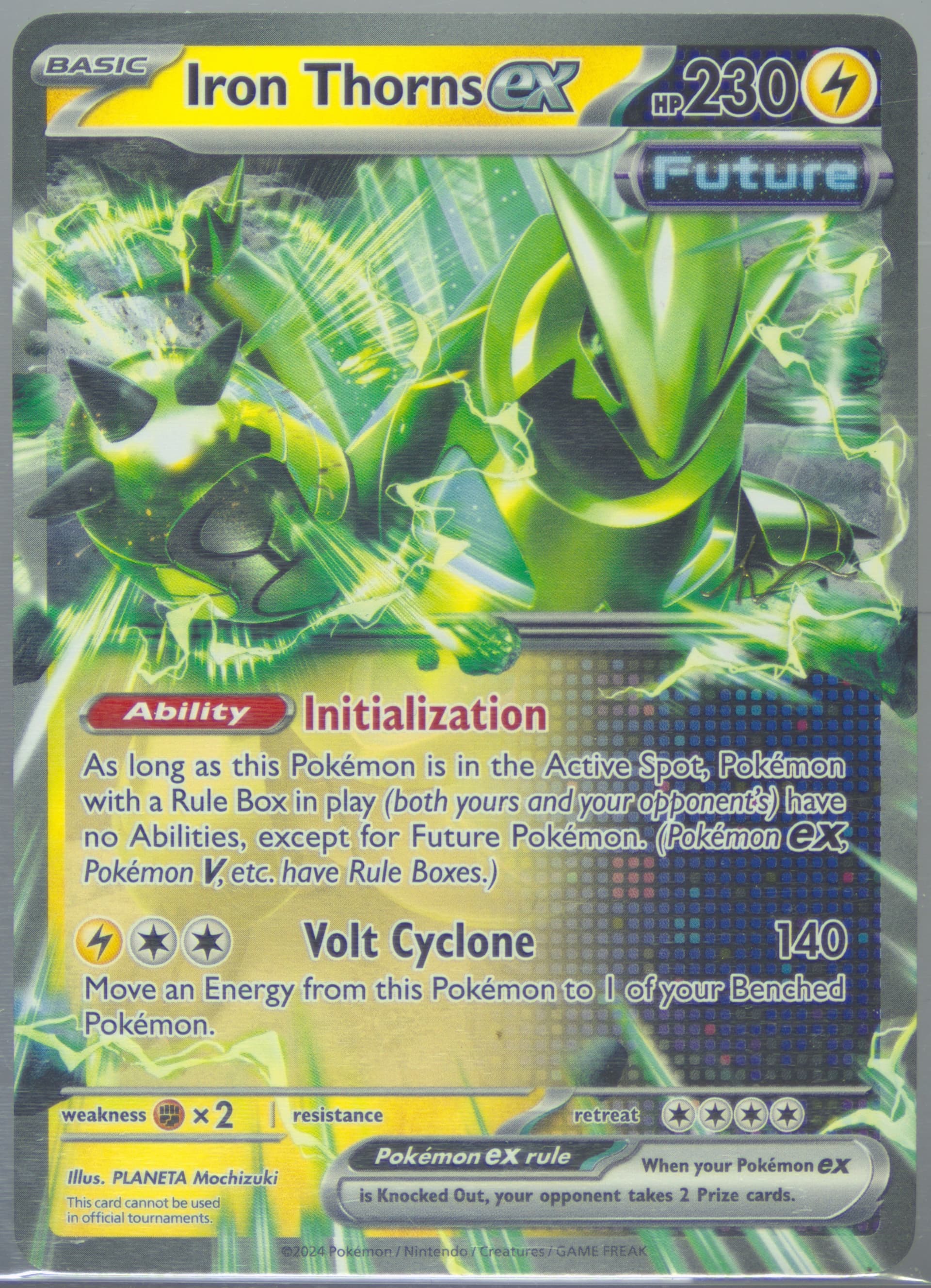 Iron Thorns EX Gold Signature 2025 Pokemon 2024 World Championship Deck: Crushing Thorn