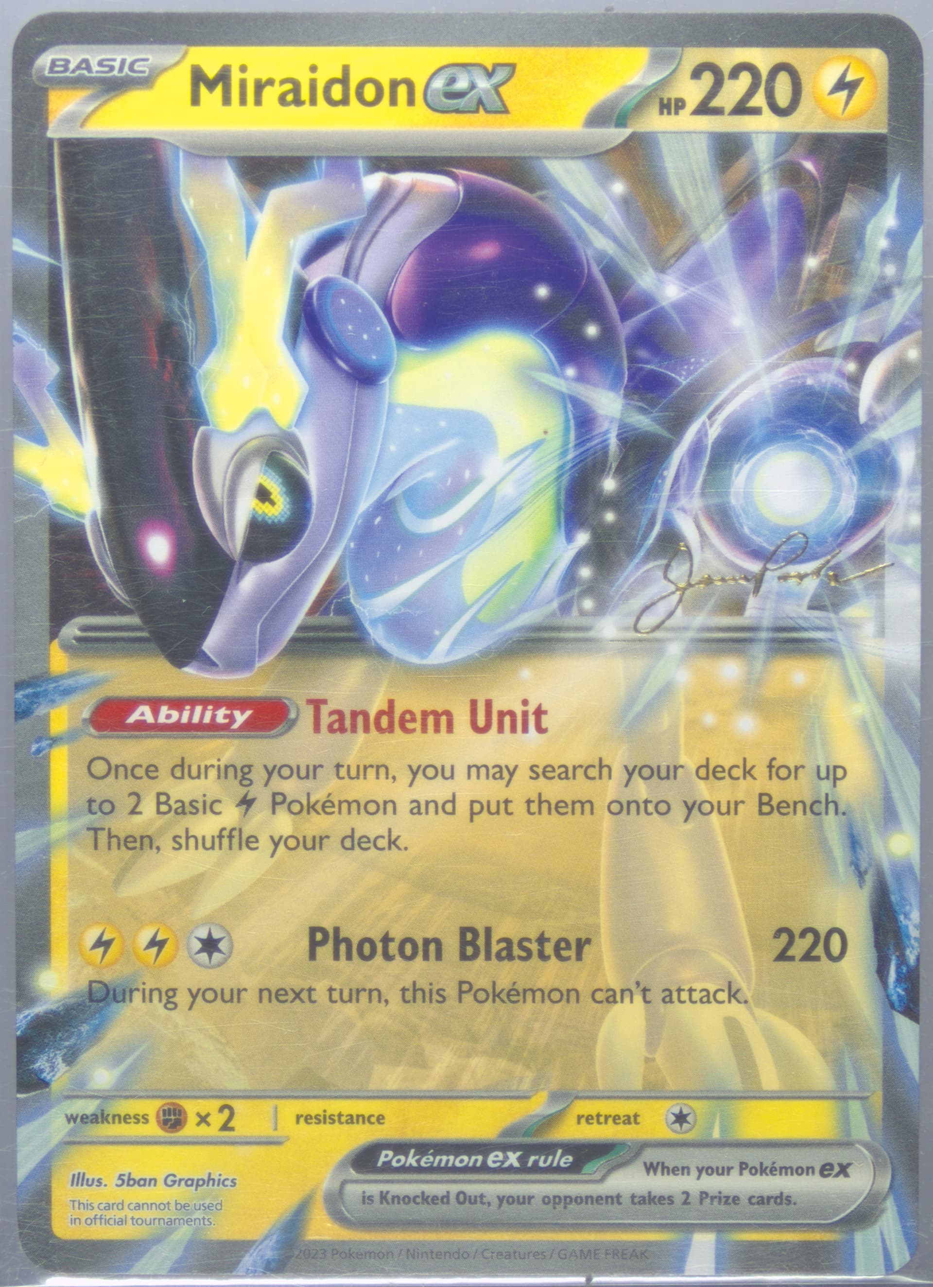 Miraidon EX 2025 Pokemon 2024 World Championship Deck: the 'Don