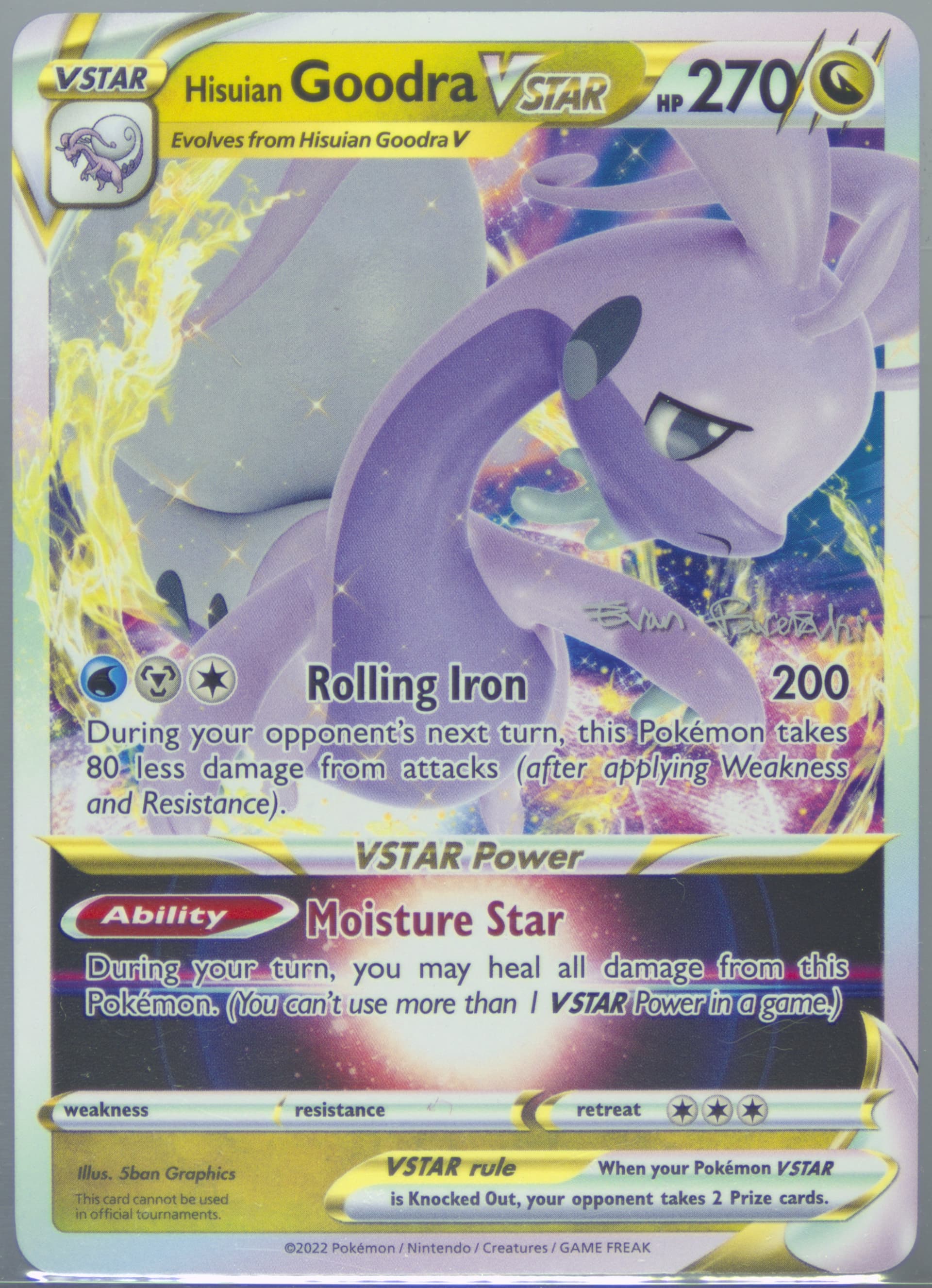 Hisuian Goodra Vstar 2025 Pokemon 2024 World Championship Deck: Regidrago Vstar