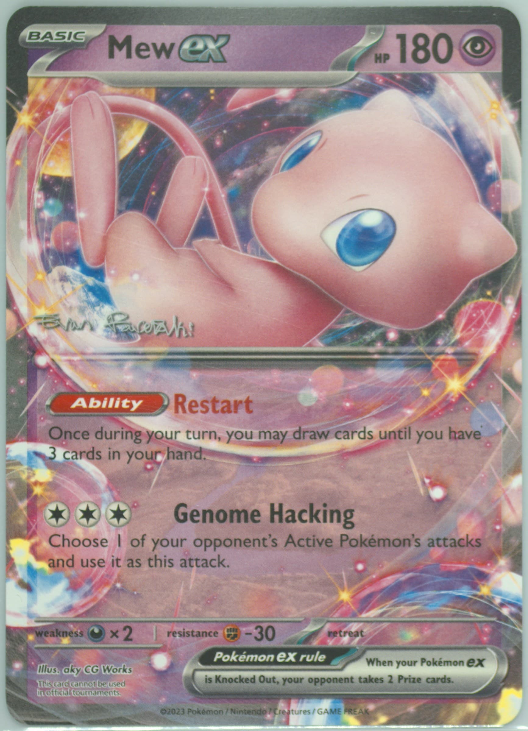 Mew EX 2025 Pokemon 2024 World Championship Deck: Regidrago Vstar